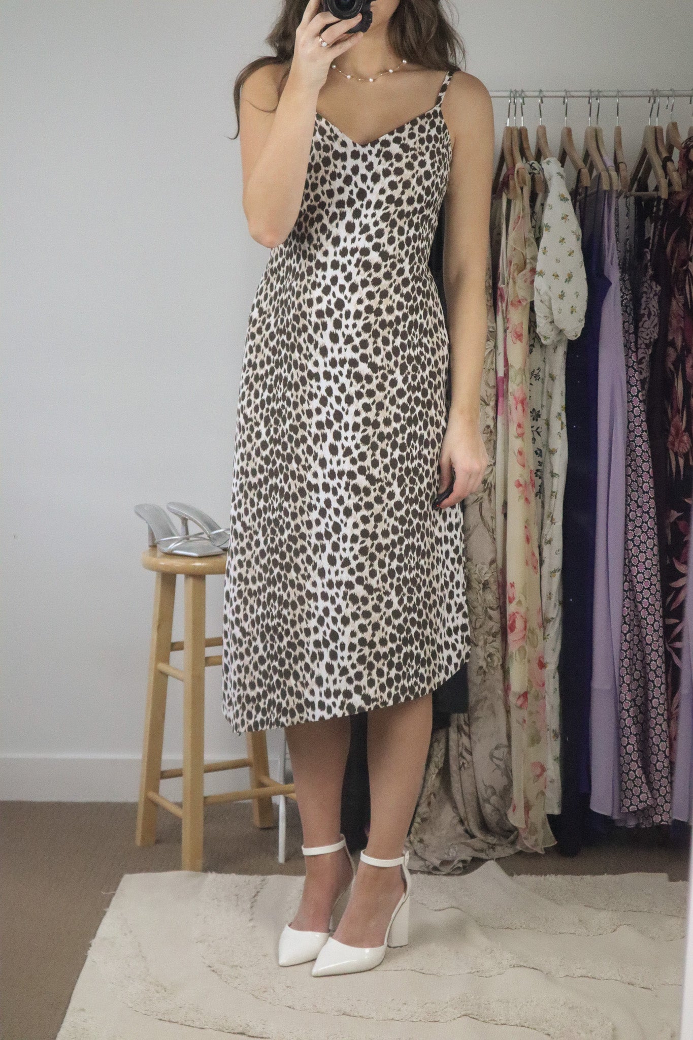 Modern x Animal Print Midi Dress (XS)