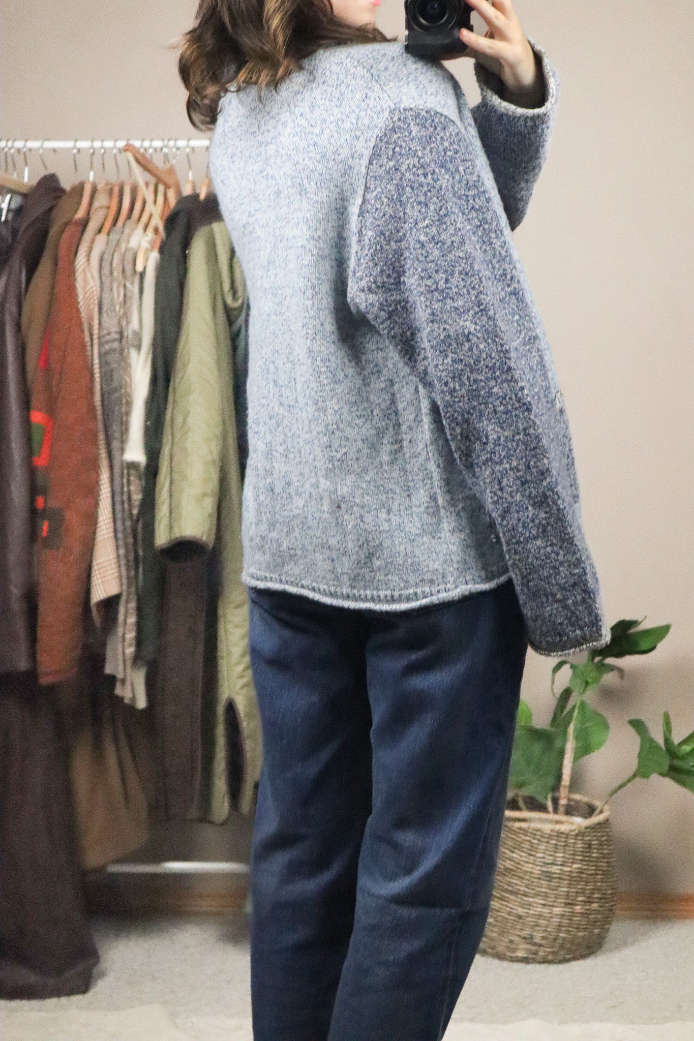 Vintage x Colour Blocking Cardigan (M)