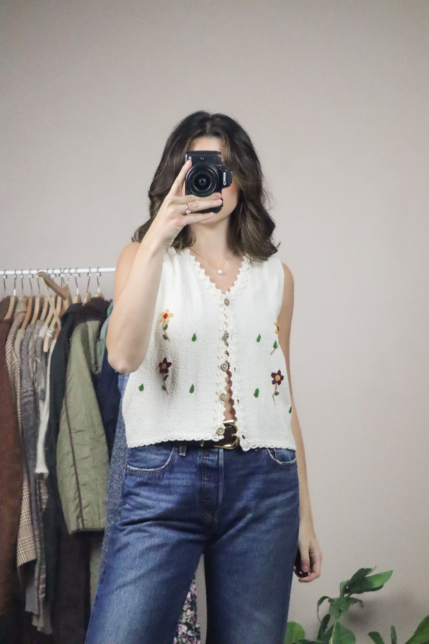 Made in Peru x Embroidered Vest (M)