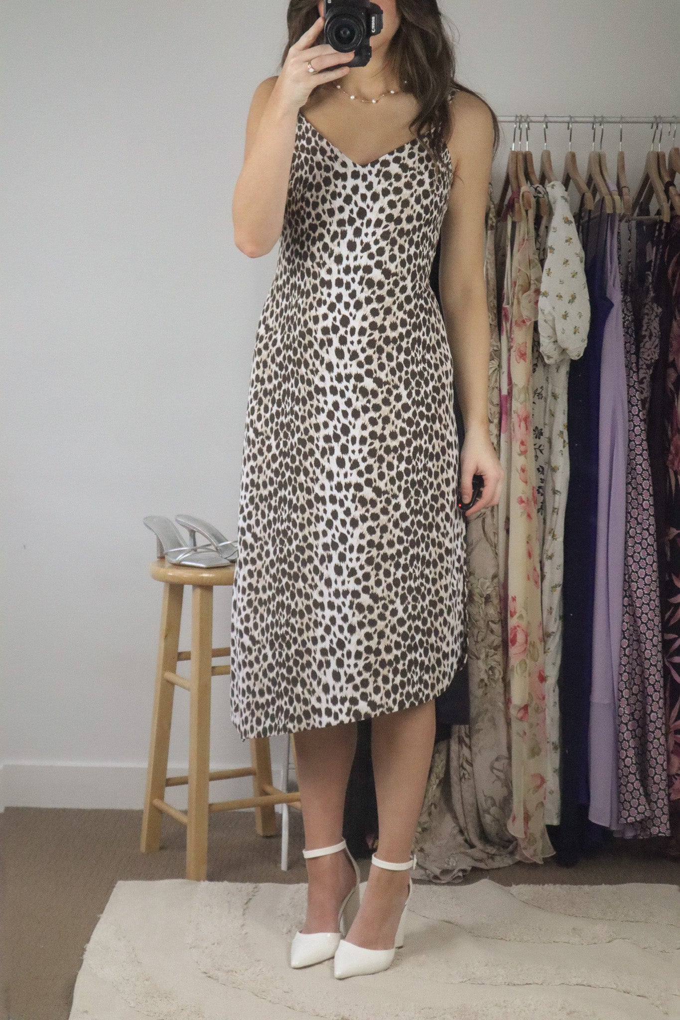 Modern x Animal Print Midi Dress (XS)