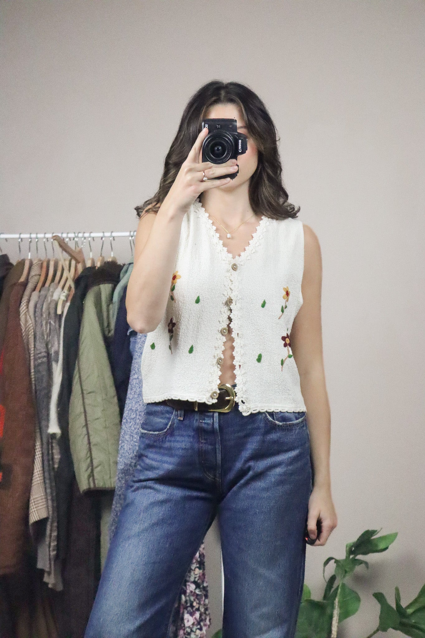 Made in Peru x Embroidered Vest (M)