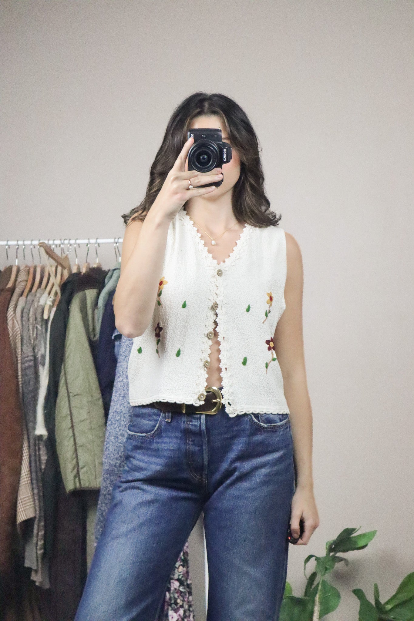 Made in Peru x Embroidered Vest (M)