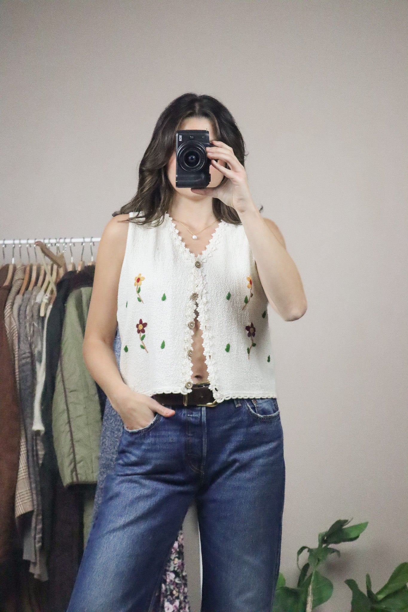 Made in Peru x Embroidered Vest (M)