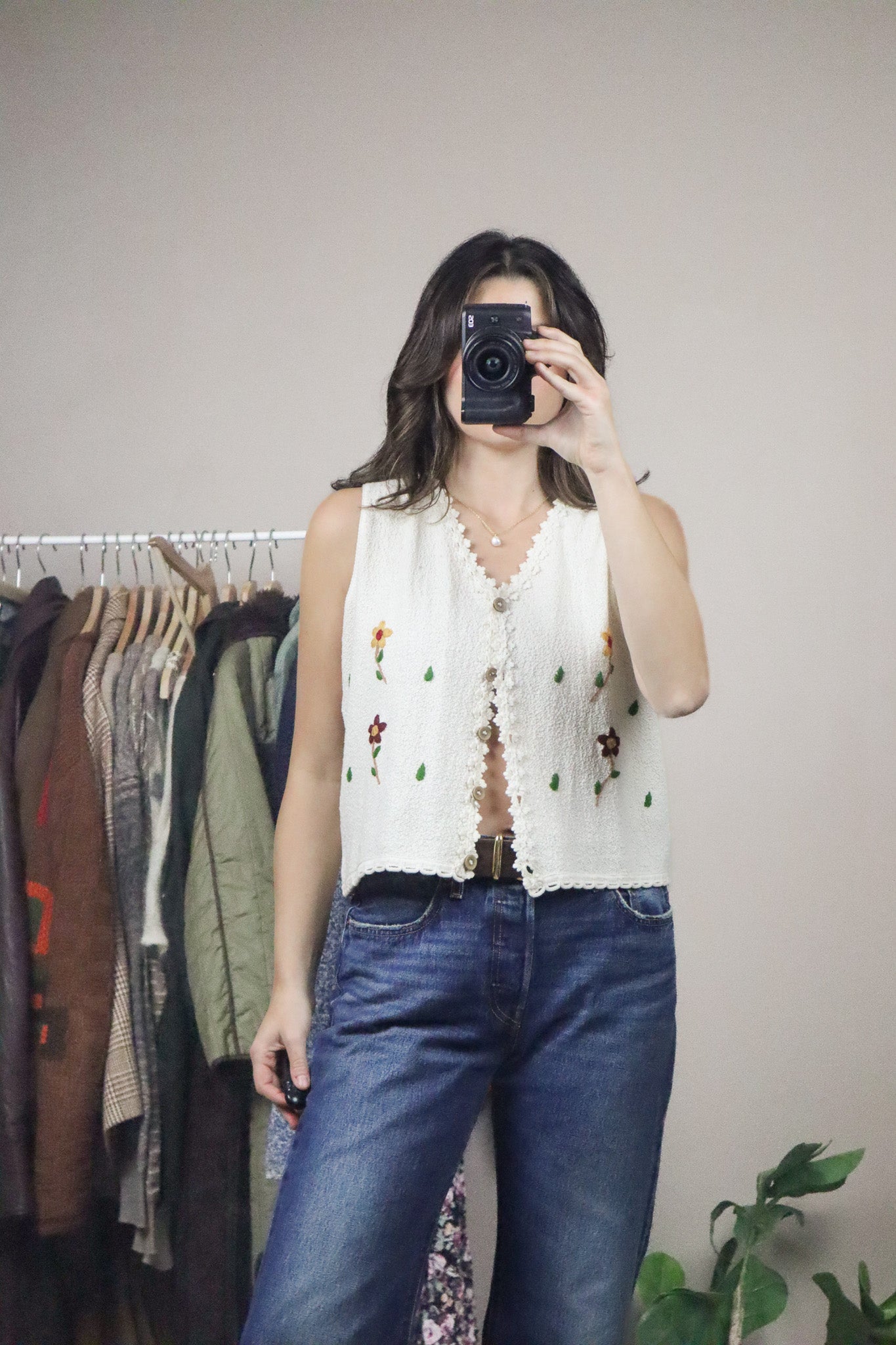 Made in Peru x Embroidered Vest (M)