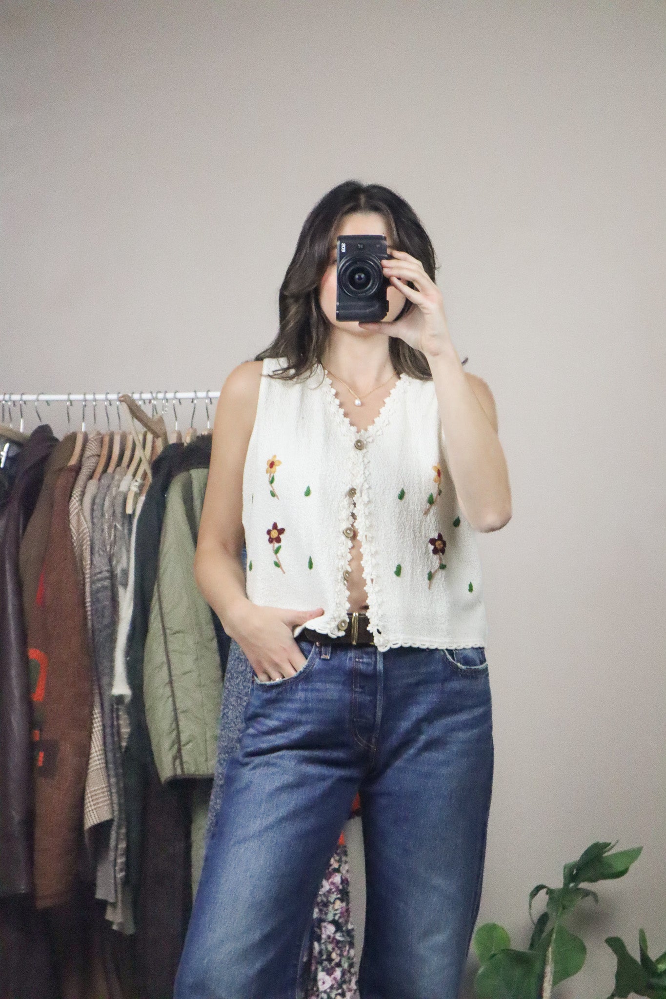 Made in Peru x Embroidered Vest (M)