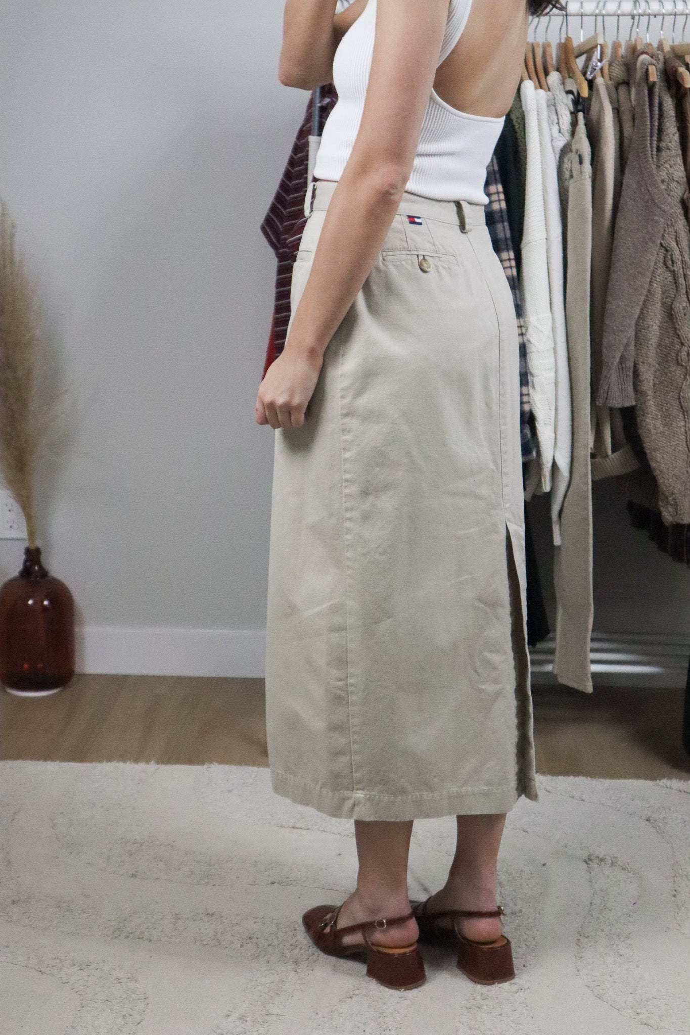 Vintage x Tommy Hilfiger Cotton Button Skirt (6)