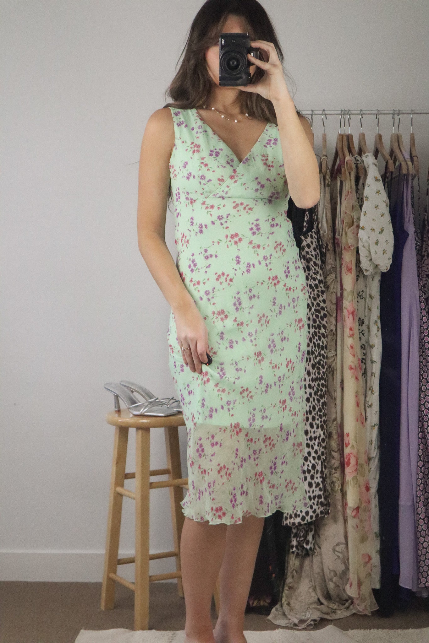 Vintage x Floral Midi Dress (S)