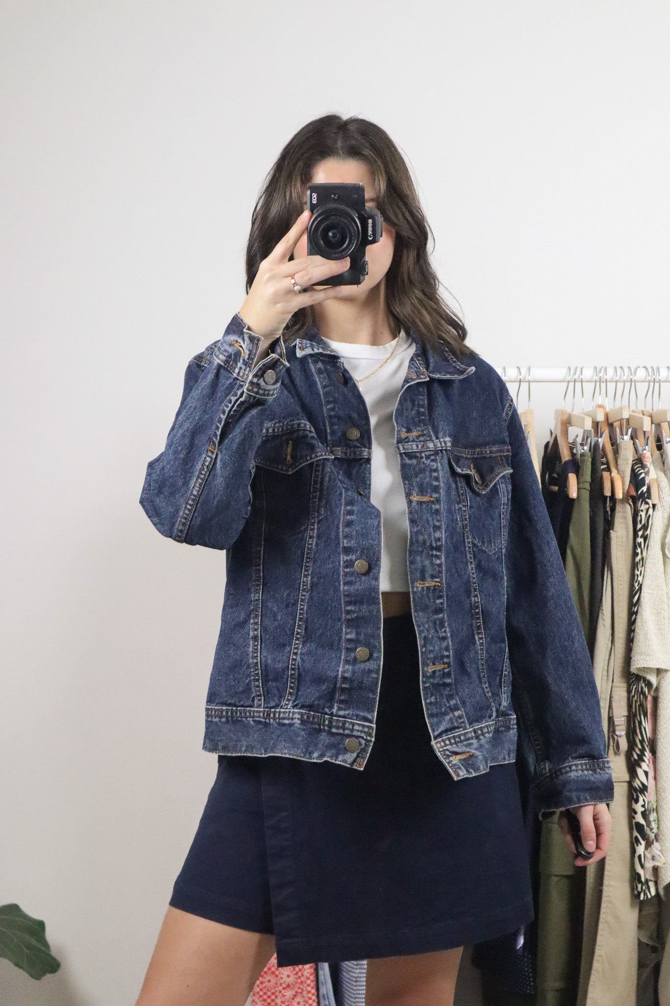 Made in Canada x Vintage x Denim Trucker Jacket (XS-M)
