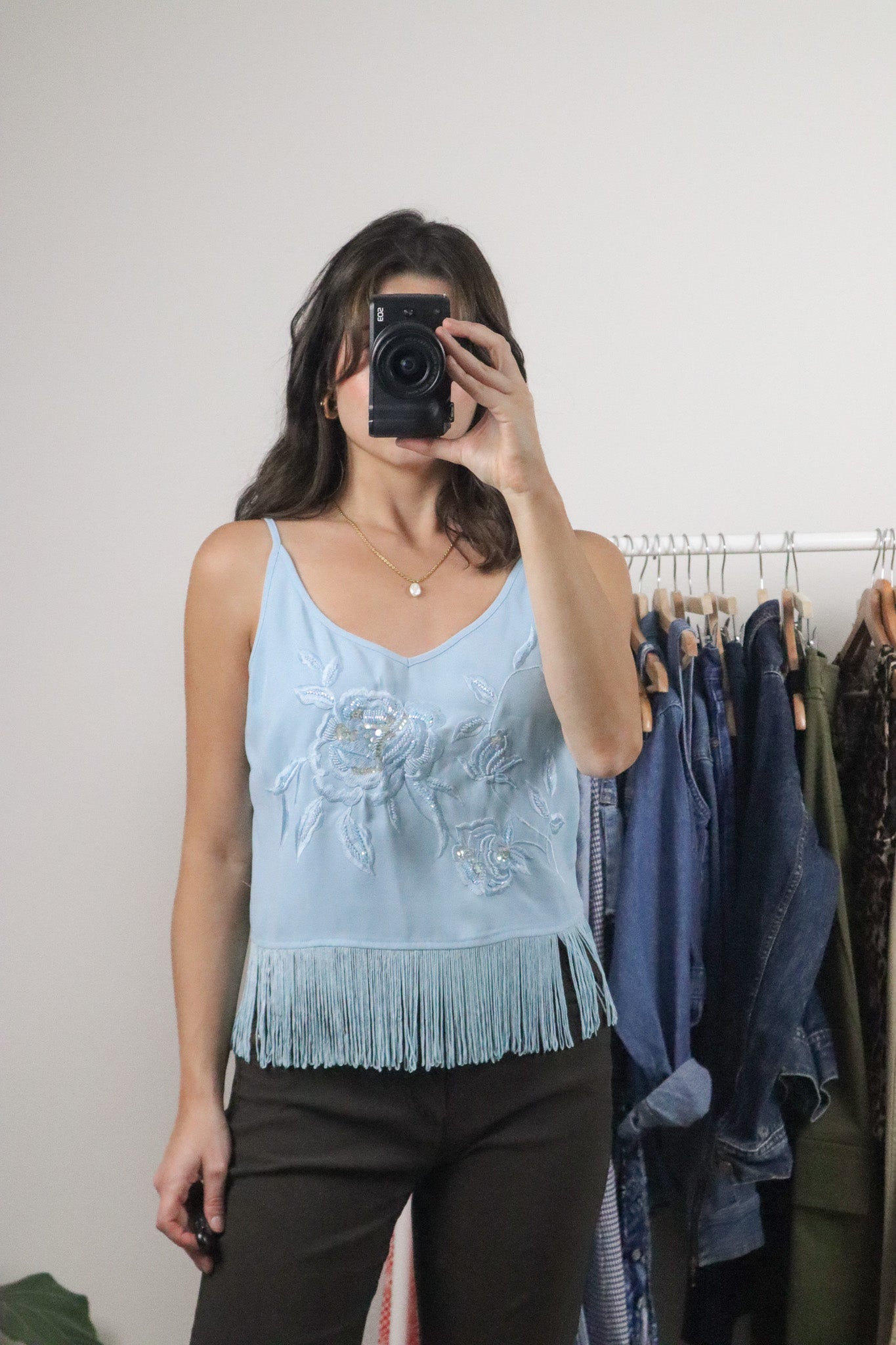 Vintage x Sequence/Beaded Fringe Tank Top (6)