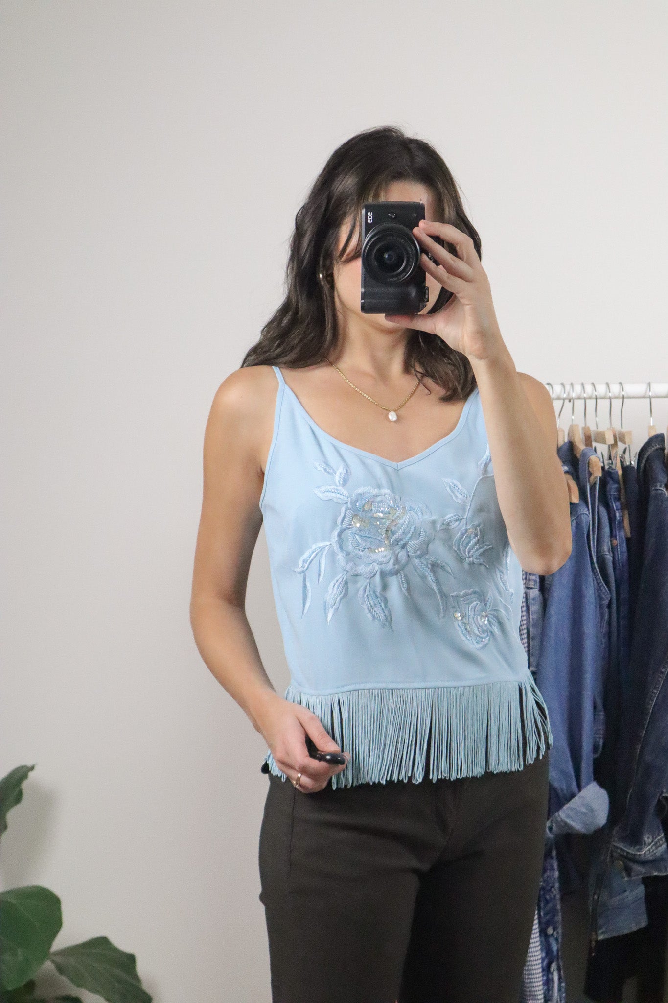 Vintage x Sequence/Beaded Fringe Tank Top (6)