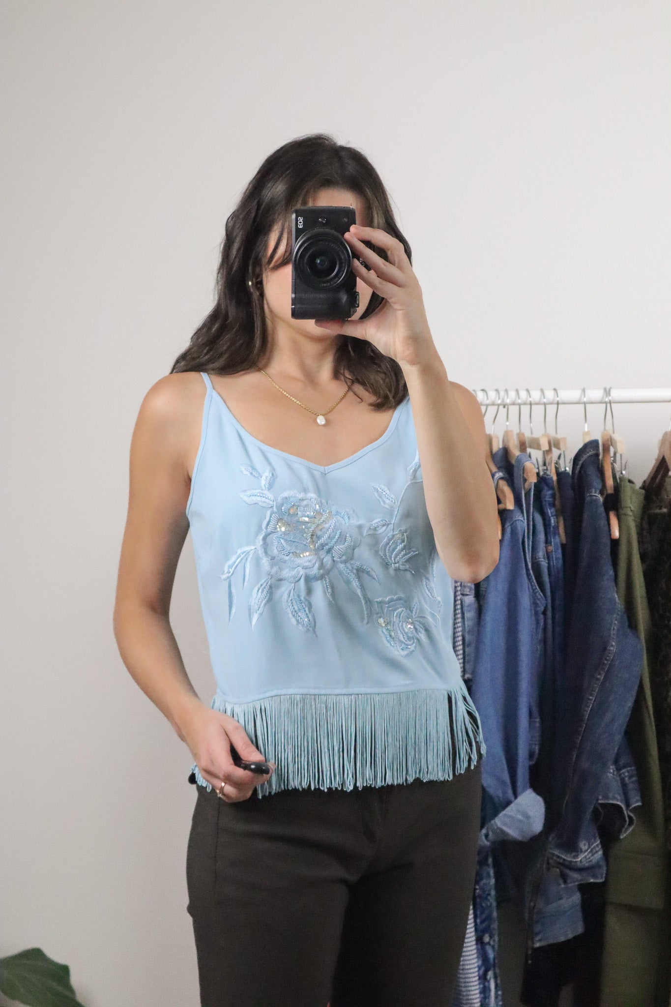 Vintage x Sequence/Beaded Fringe Tank Top (6)