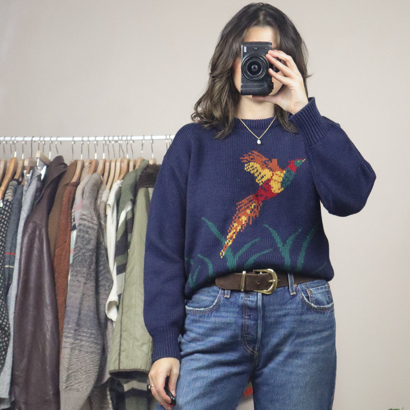 Vintage x Pheasant Graphic Knit (S)