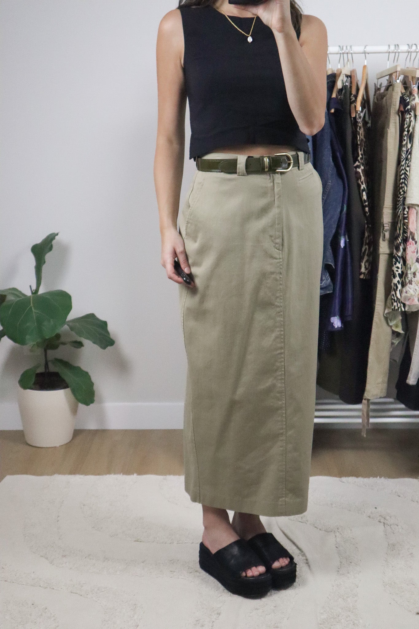 Made in Canada x Vintage x Ralph Lauren Cotton Maxi Skirt (4/6)