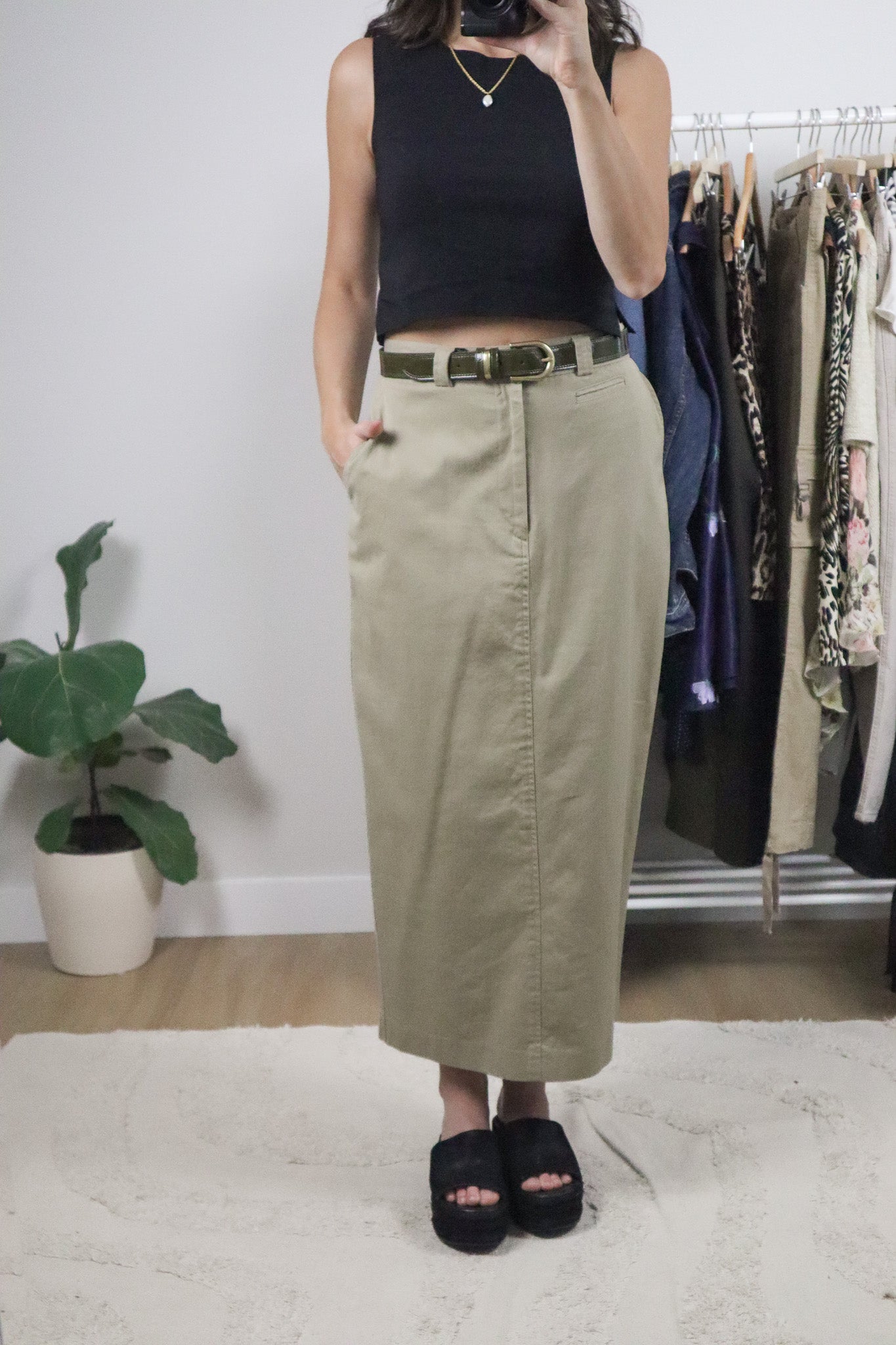 Made in Canada x Vintage x Ralph Lauren Cotton Maxi Skirt (4/6)