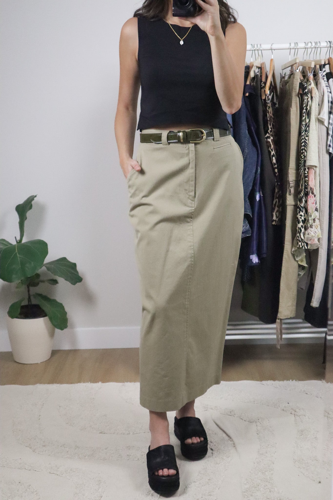Made in Canada x Vintage x Ralph Lauren Cotton Maxi Skirt (4/6)