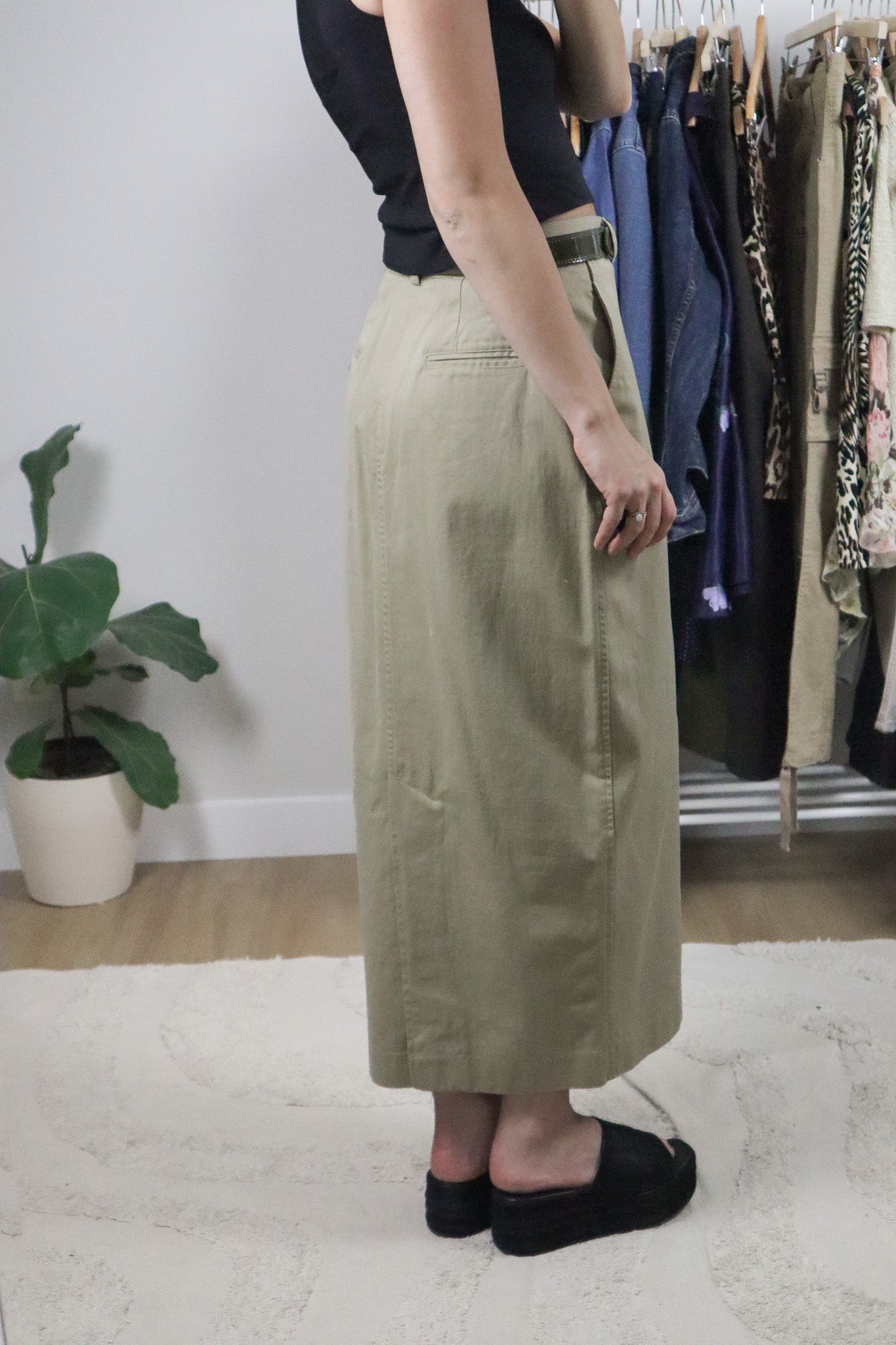 Made in Canada x Vintage x Ralph Lauren Cotton Maxi Skirt (4/6)