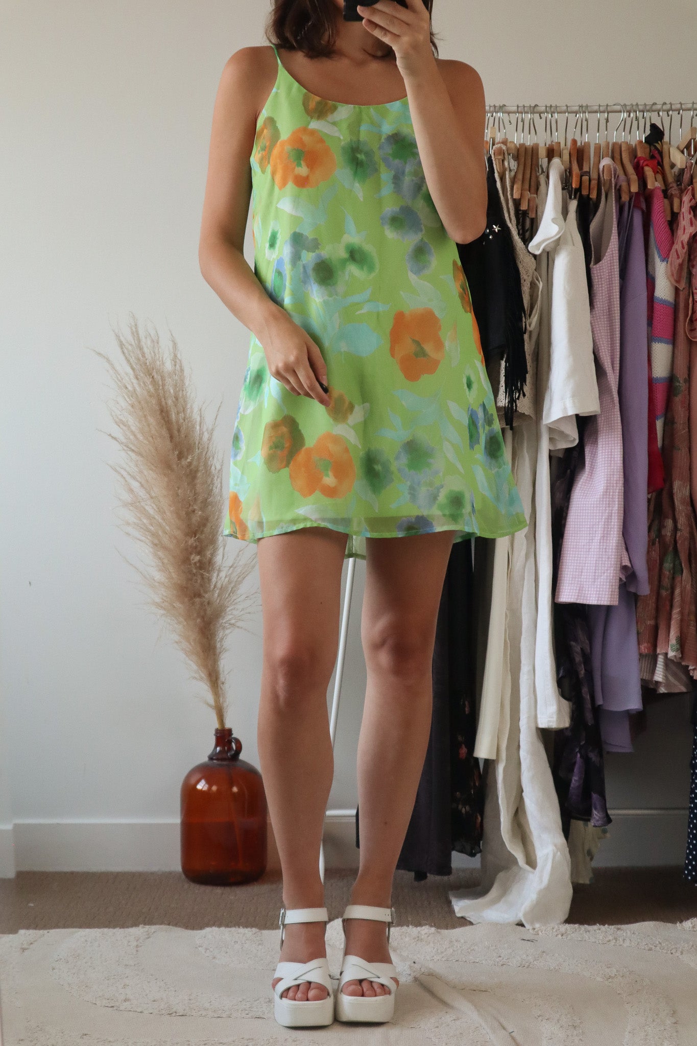 Made in Canada x Vintage x Floral Mini Dress (6)