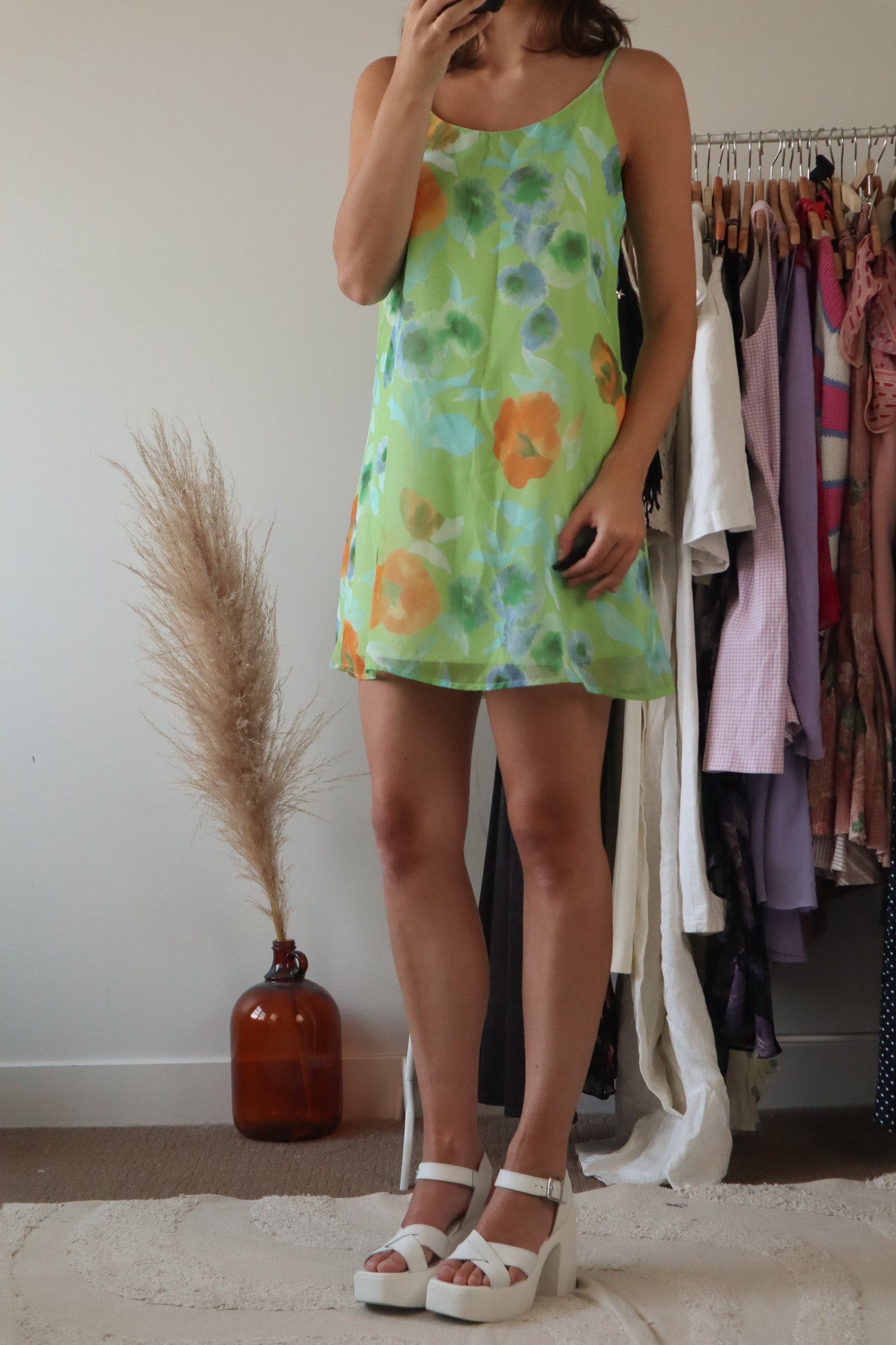 Made in Canada x Vintage x Floral Mini Dress (6)