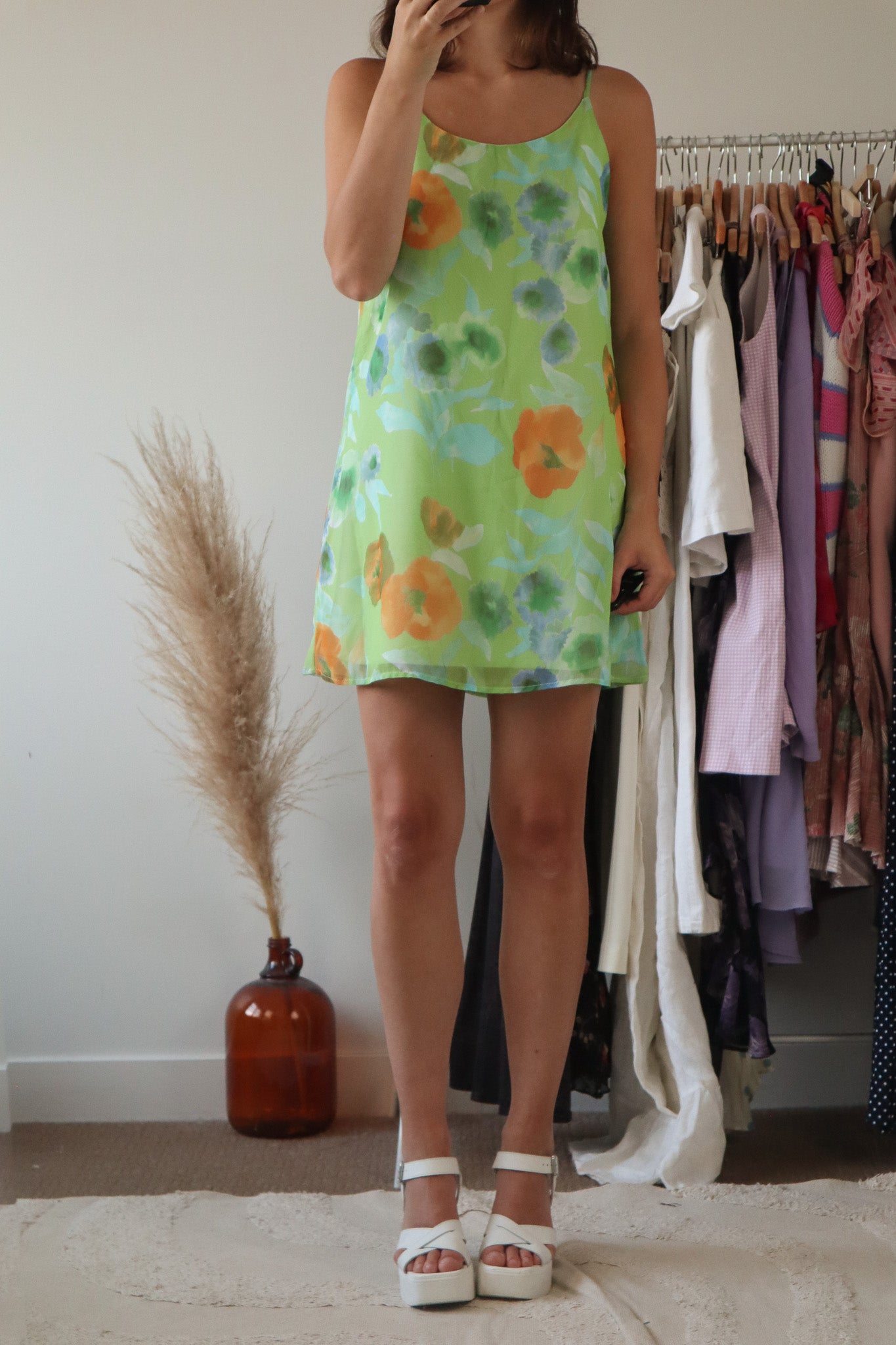 Made in Canada x Vintage x Floral Mini Dress (6)