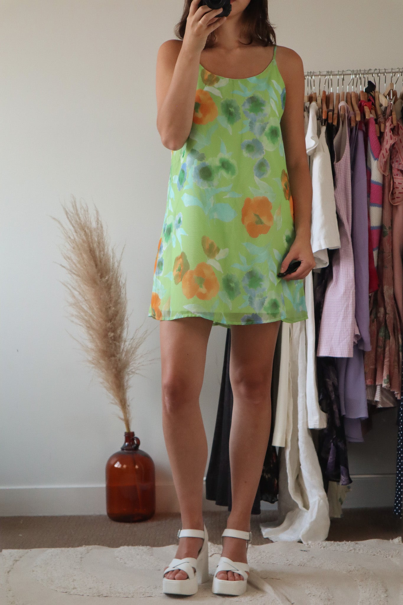 Made in Canada x Vintage x Floral Mini Dress (6)