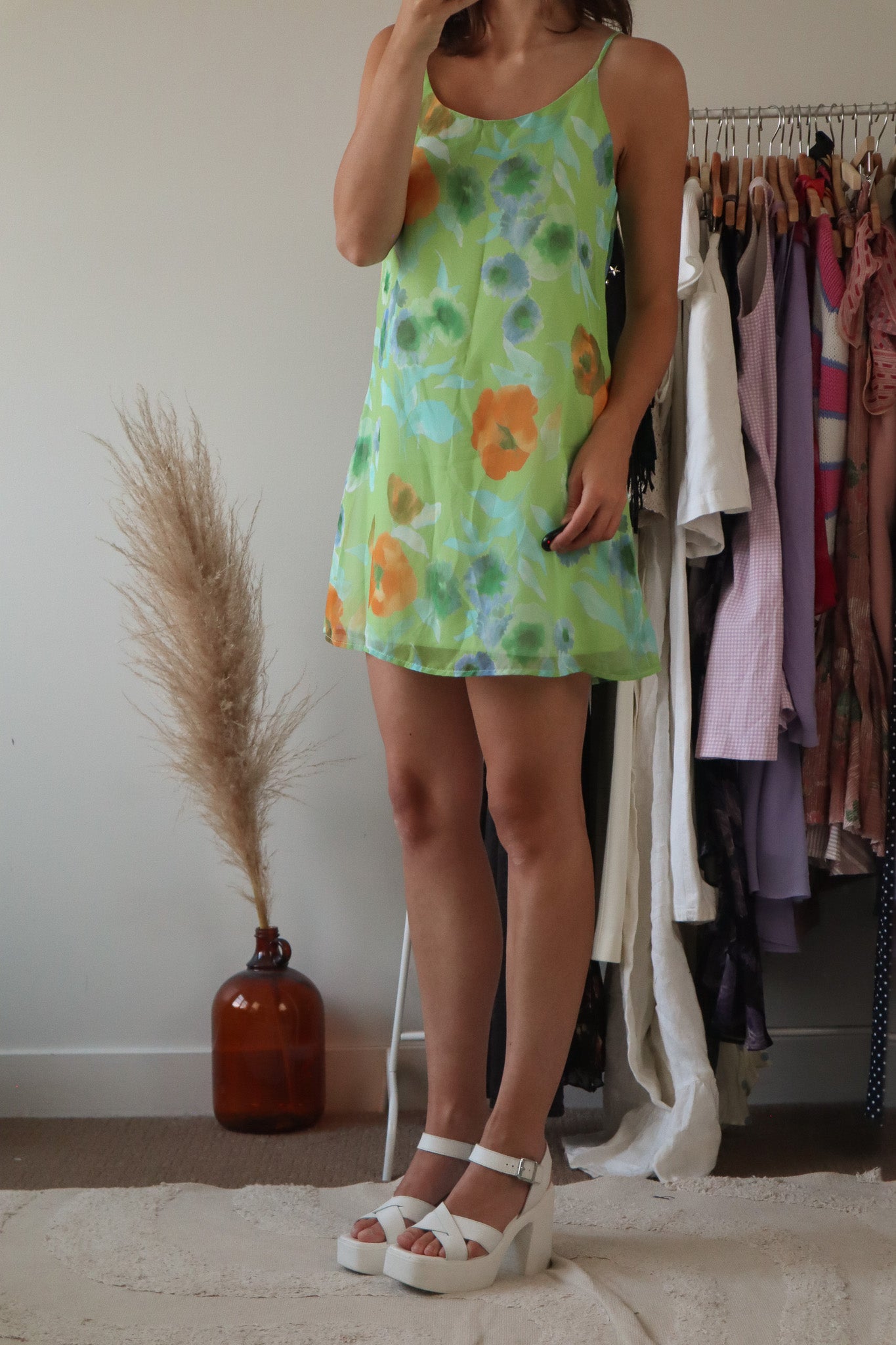 Made in Canada x Vintage x Floral Mini Dress (6)