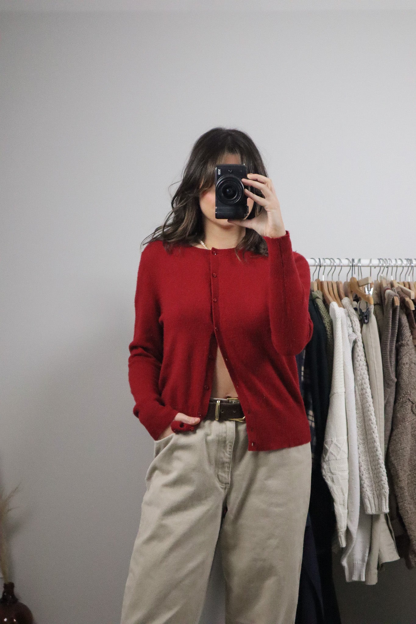 Vintage x Cashmere Cardigan (M)