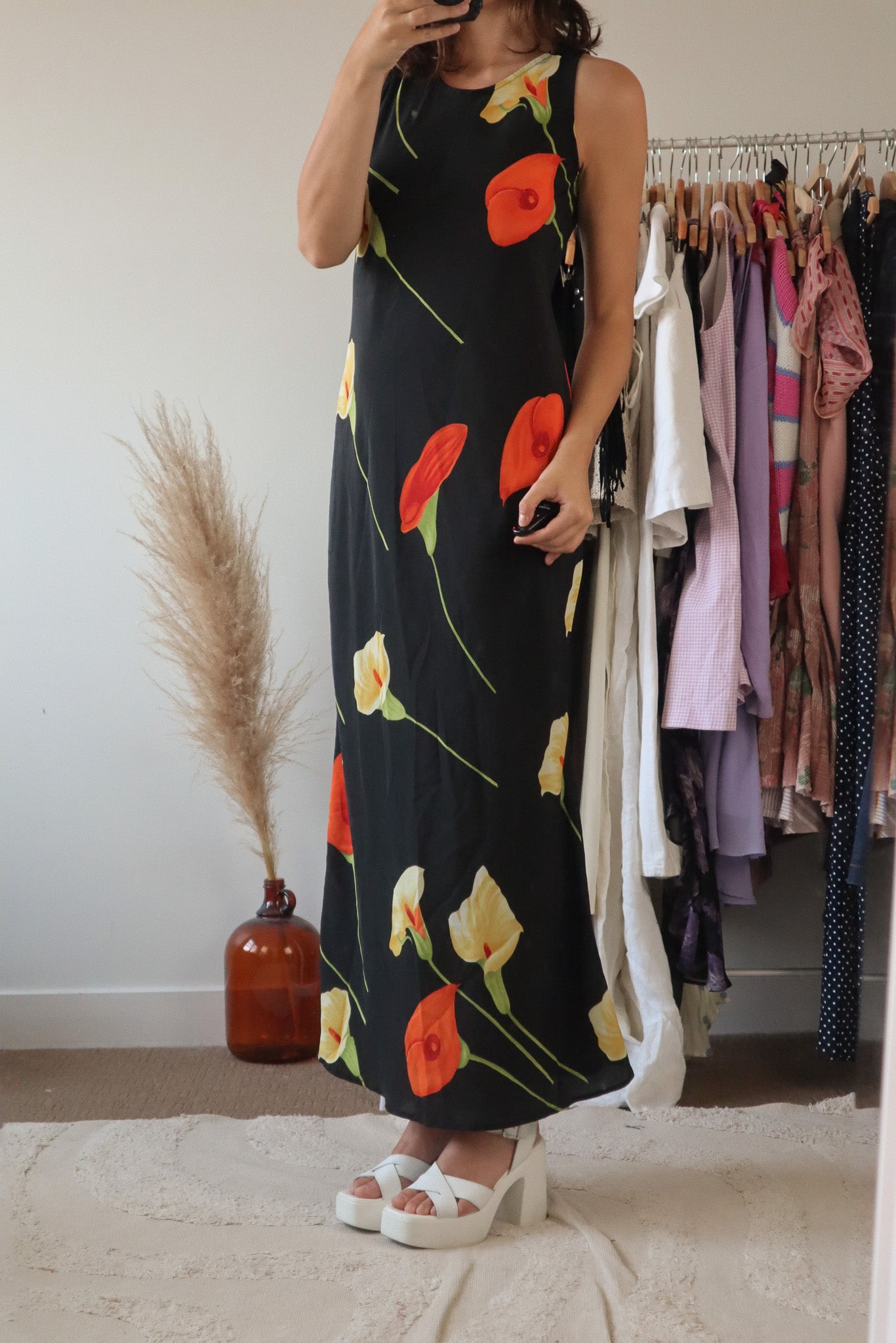 Made in Canada x Vintage x Floral Maxi Dress (4/6)