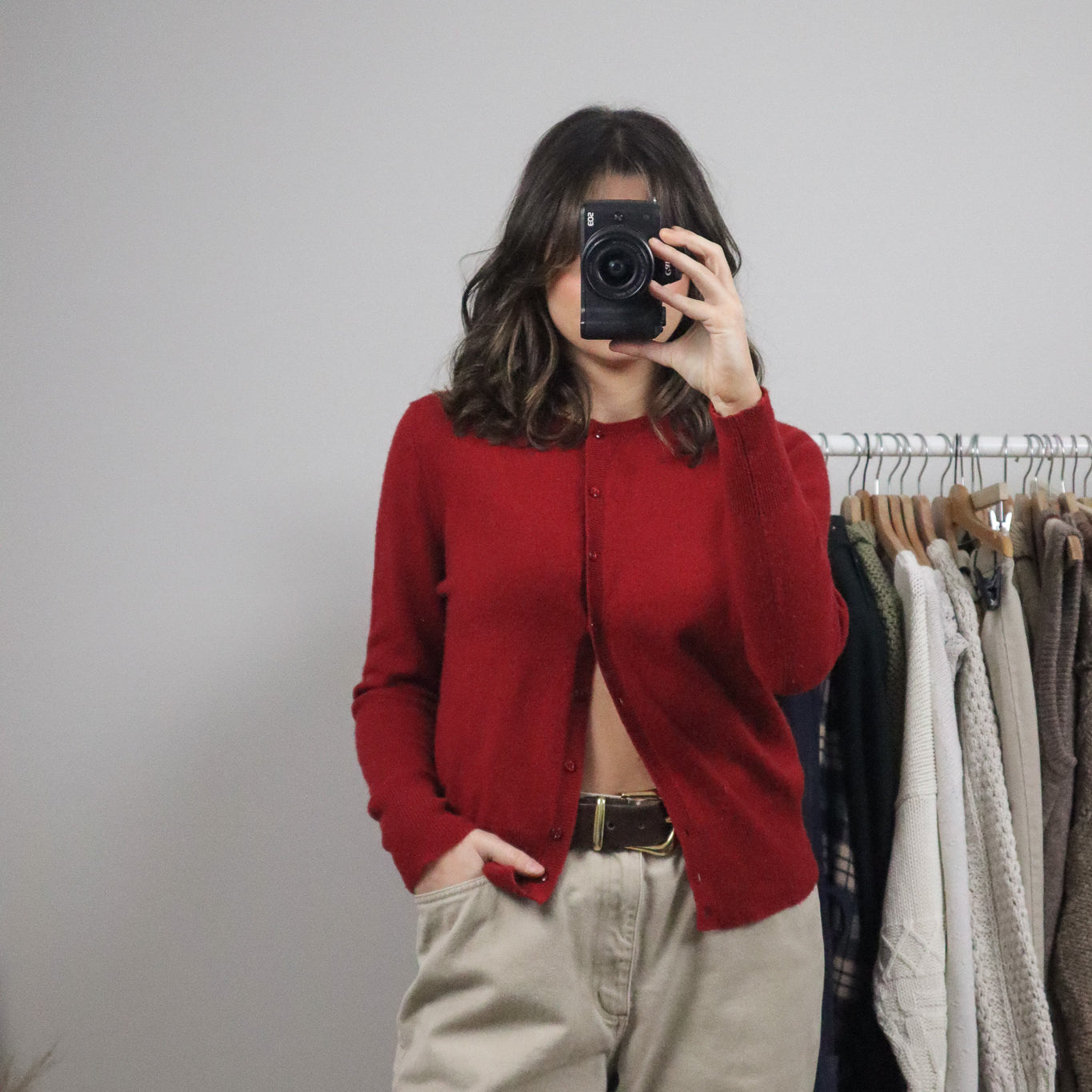 Vintage x Cashmere Cardigan (M)