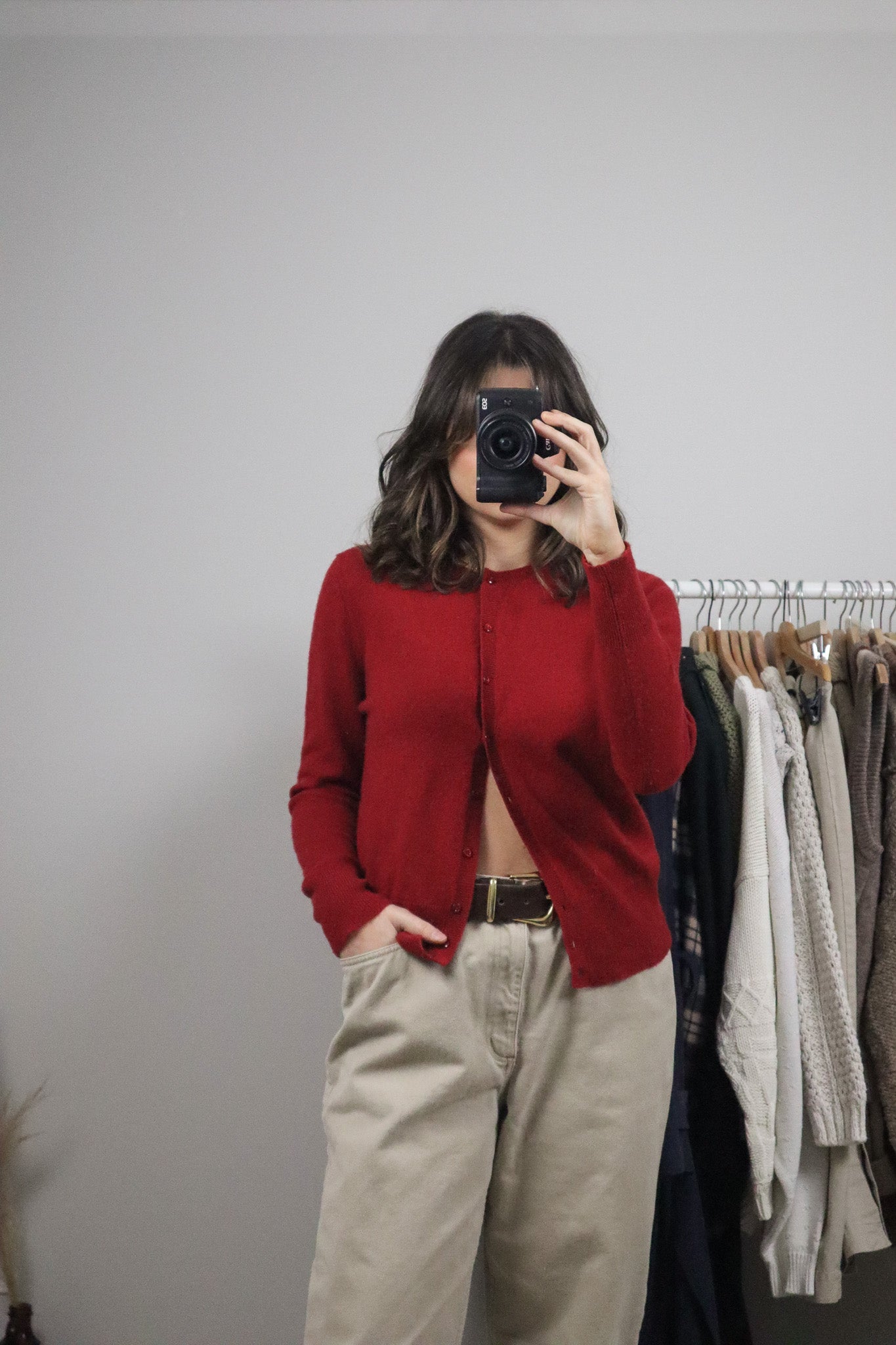 Vintage x Cashmere Cardigan (M)