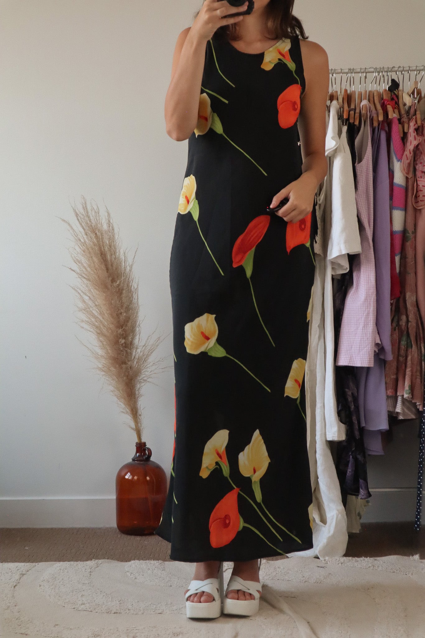 Made in Canada x Vintage x Floral Maxi Dress (4/6)