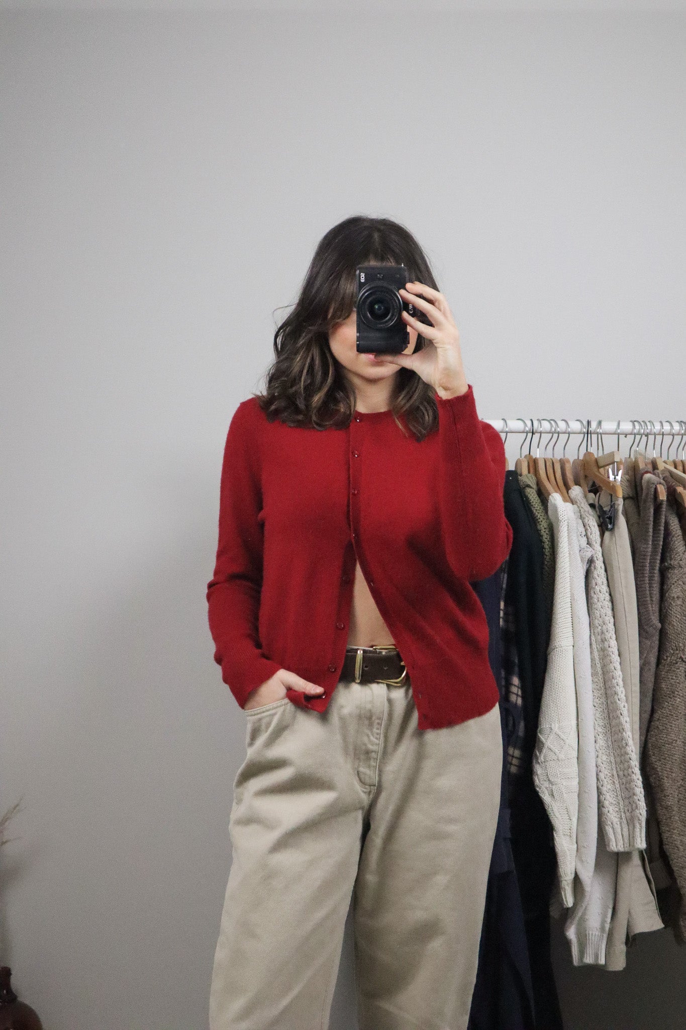 Vintage x Cashmere Cardigan (M)