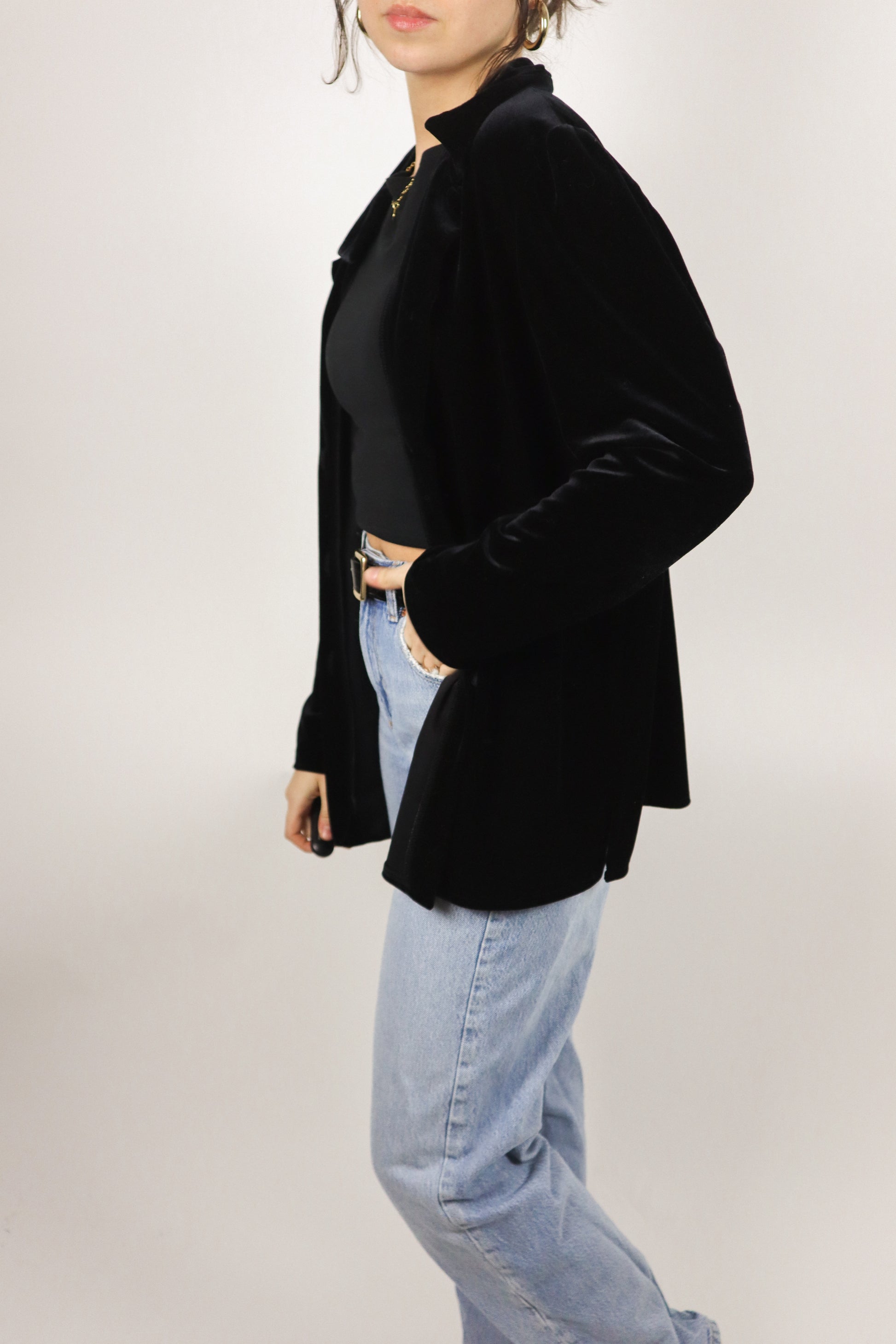 Vintage x Velvet Button Up (M/L)