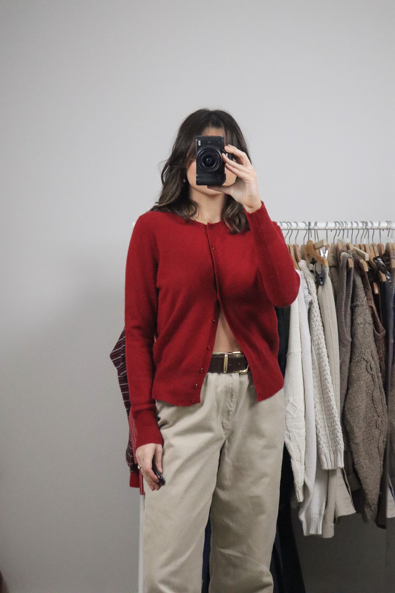 Vintage x Cashmere Cardigan (M)