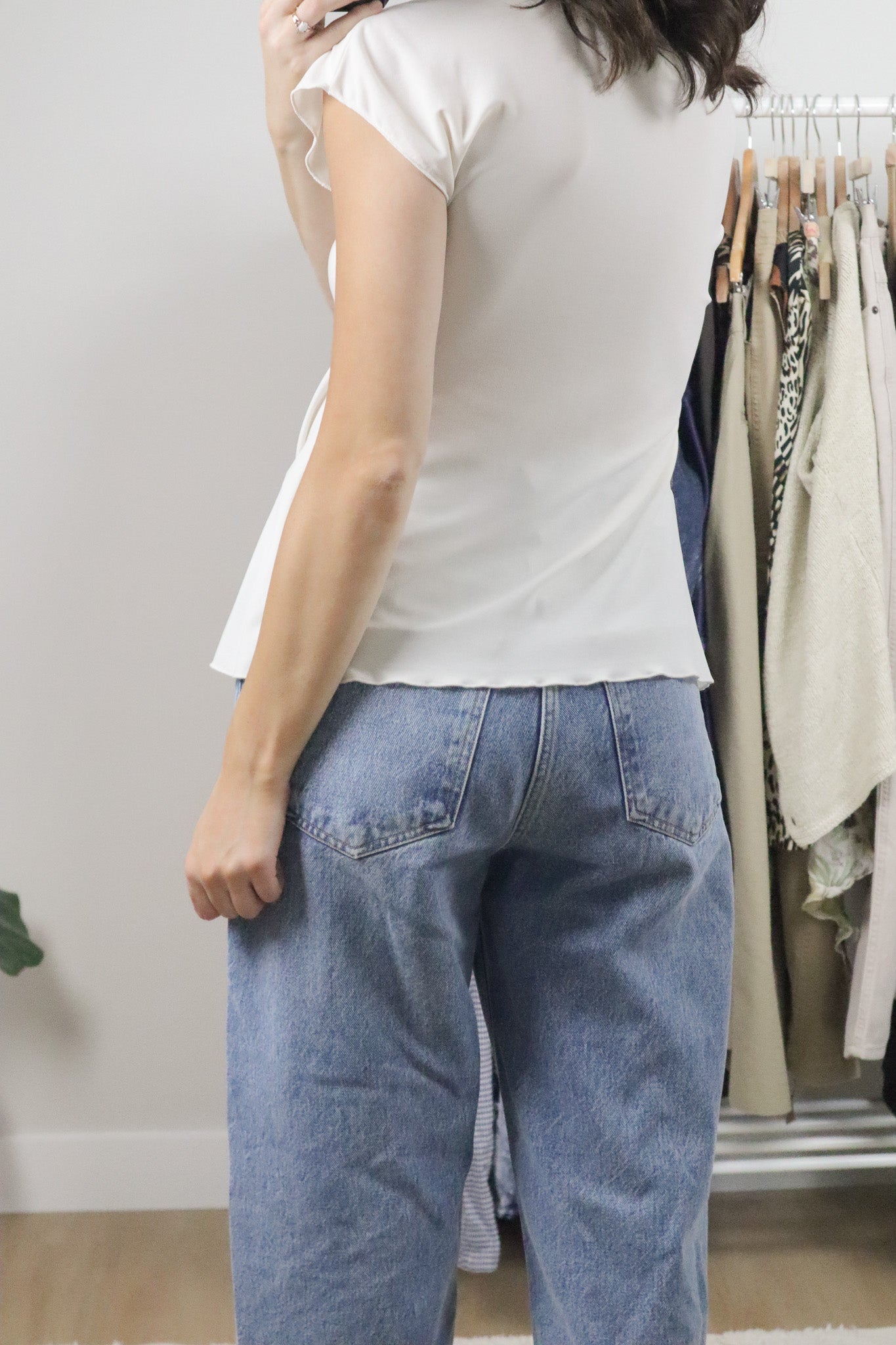 Made in Canada x Vintage x Ruched Top (M/L)