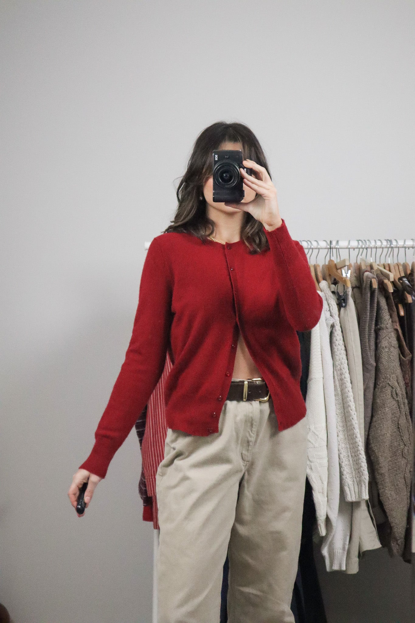 Vintage x Cashmere Cardigan (M)