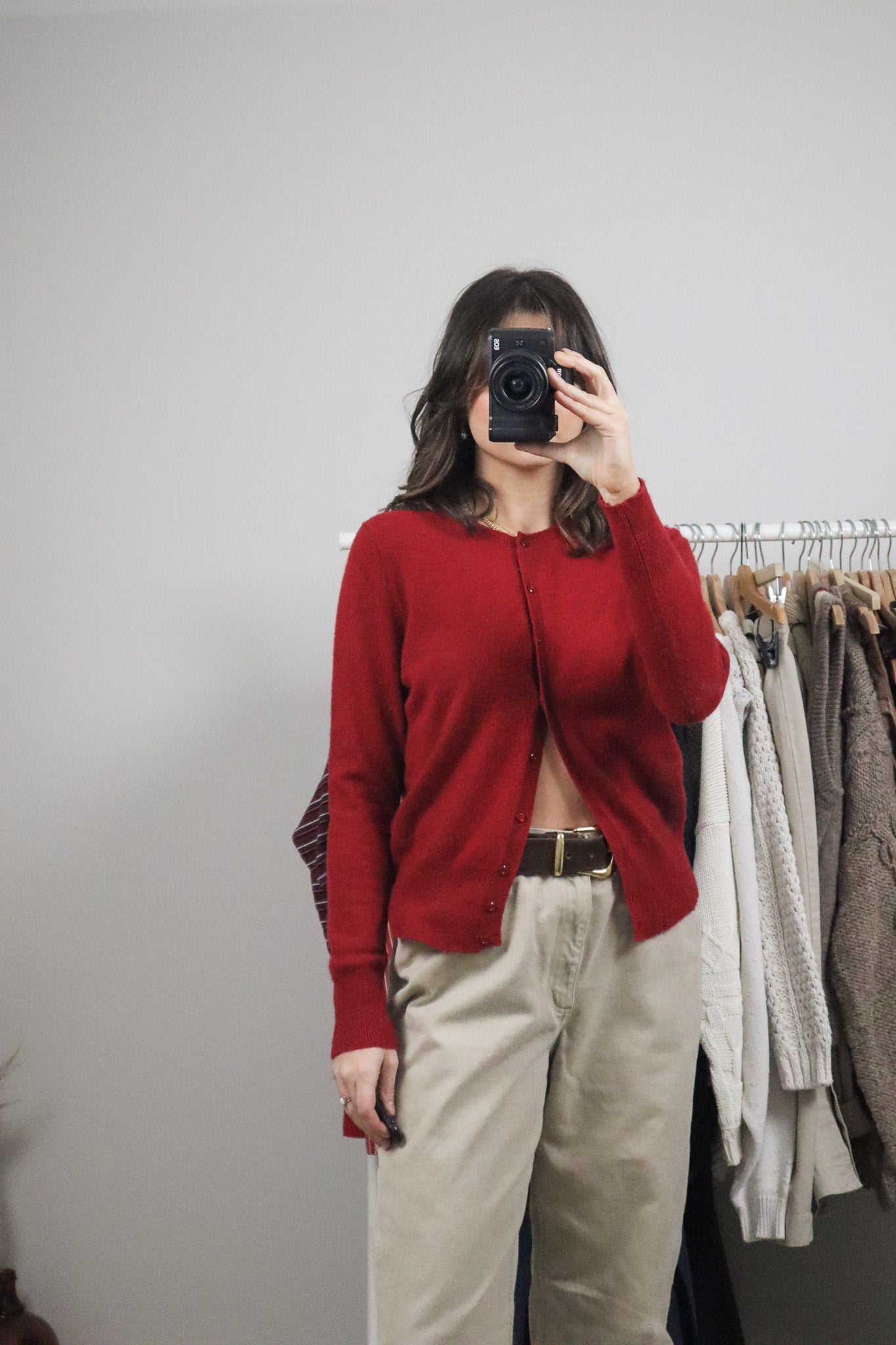 Vintage x Cashmere Cardigan (M)