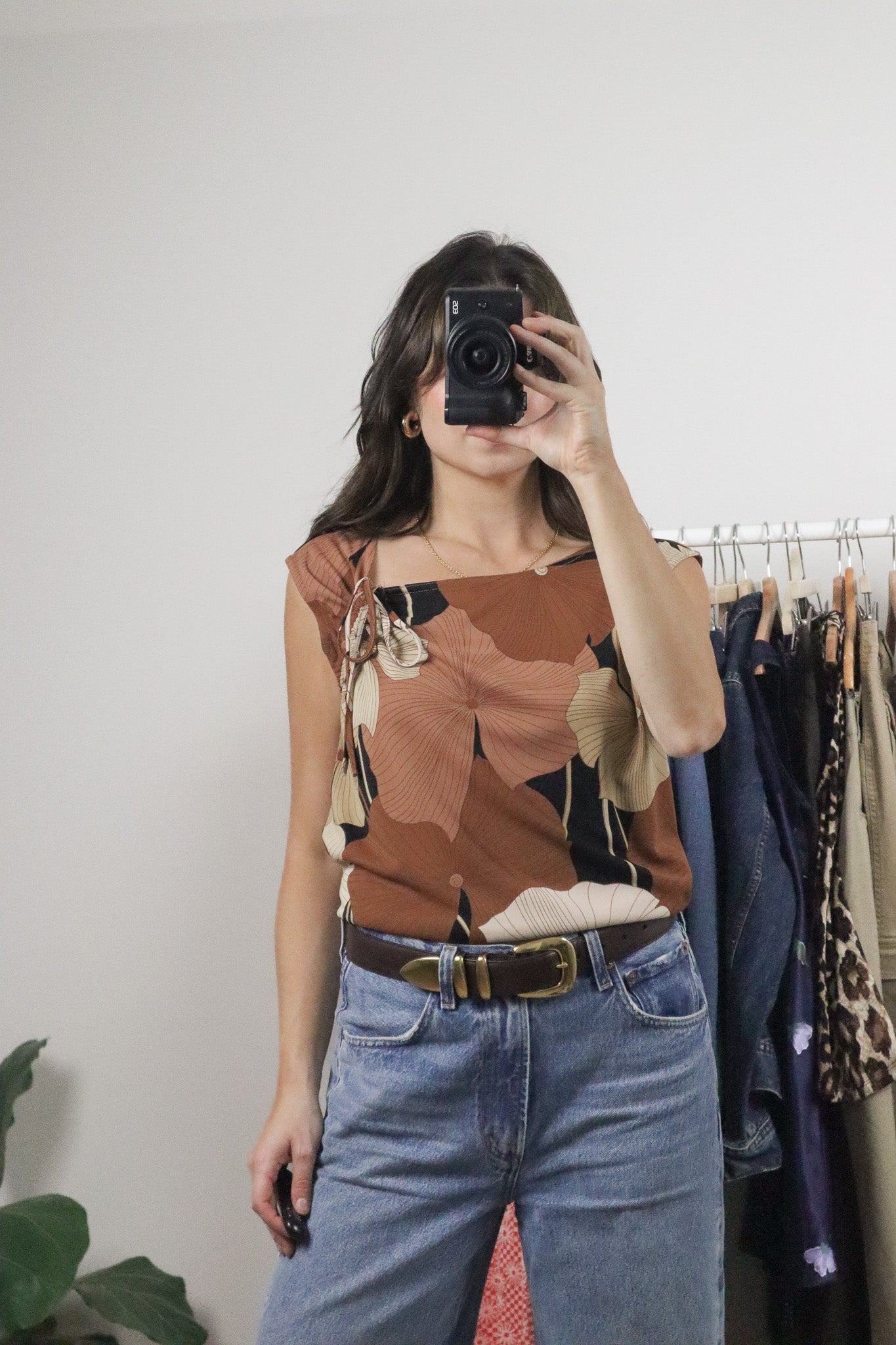 Made in Canada x Patterned Cinched Tank (XL)
