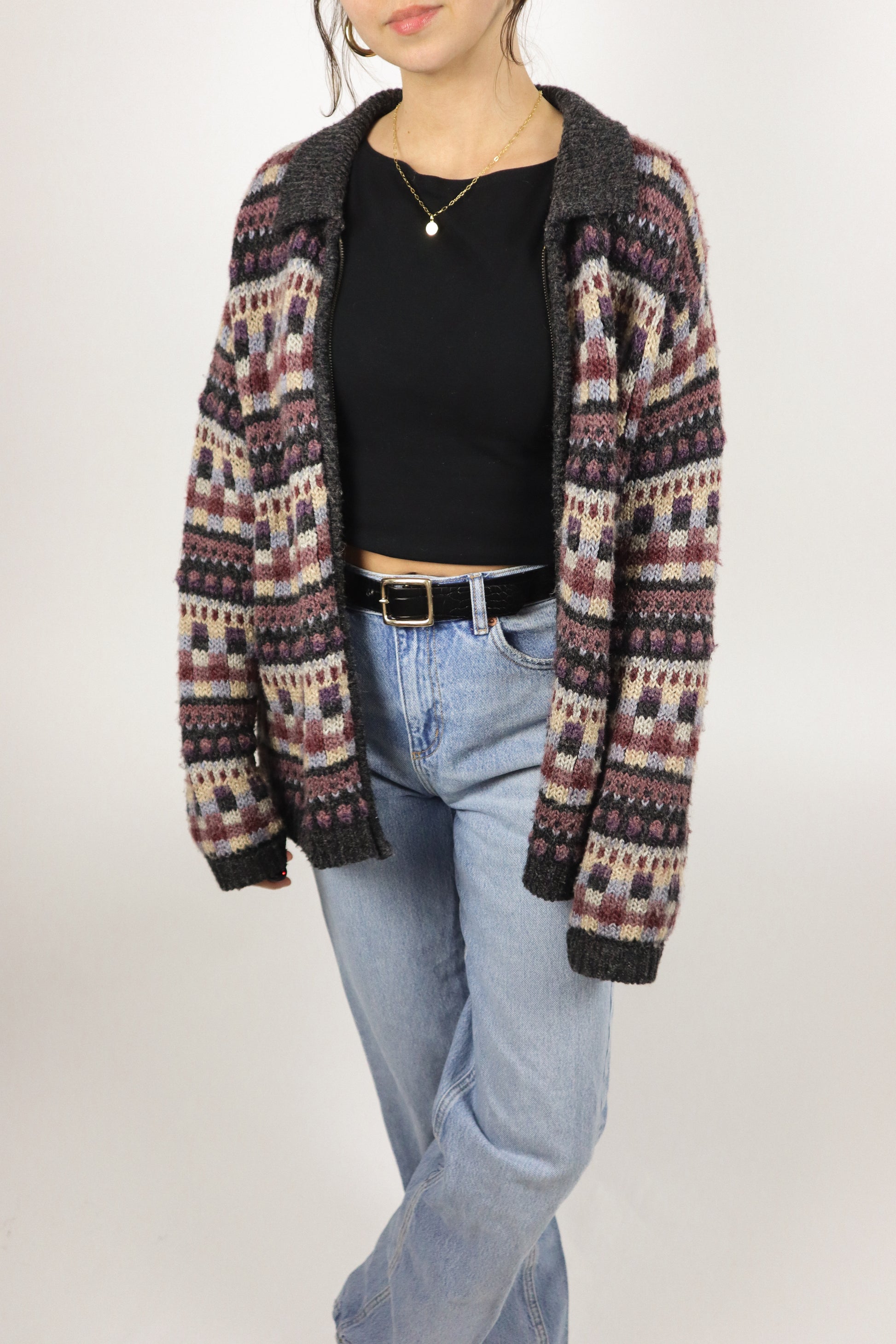 Vintage x Wool Blend Zip Up (M/L)
