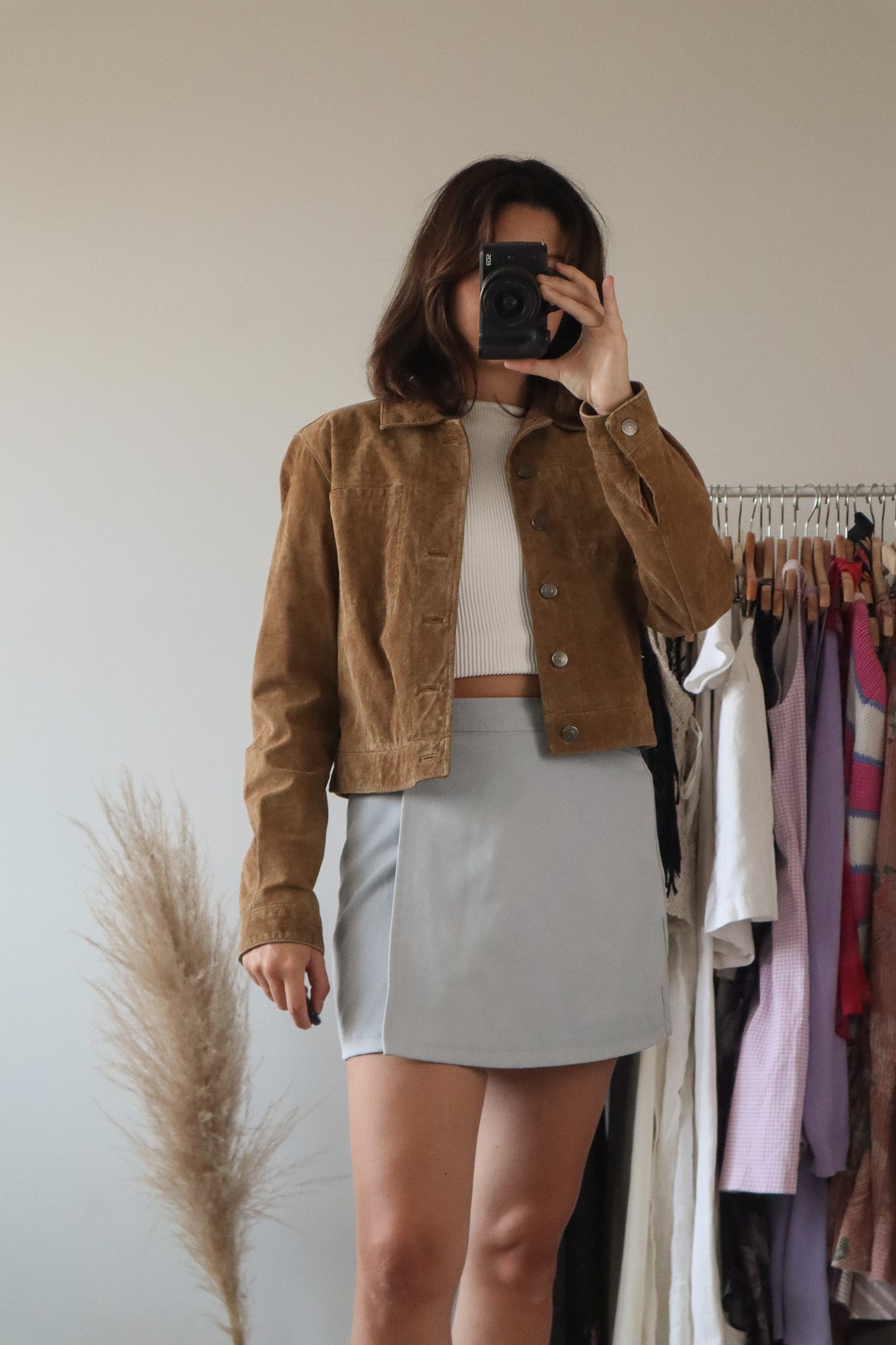 Vintage x Suede Cropped Jacket (S)