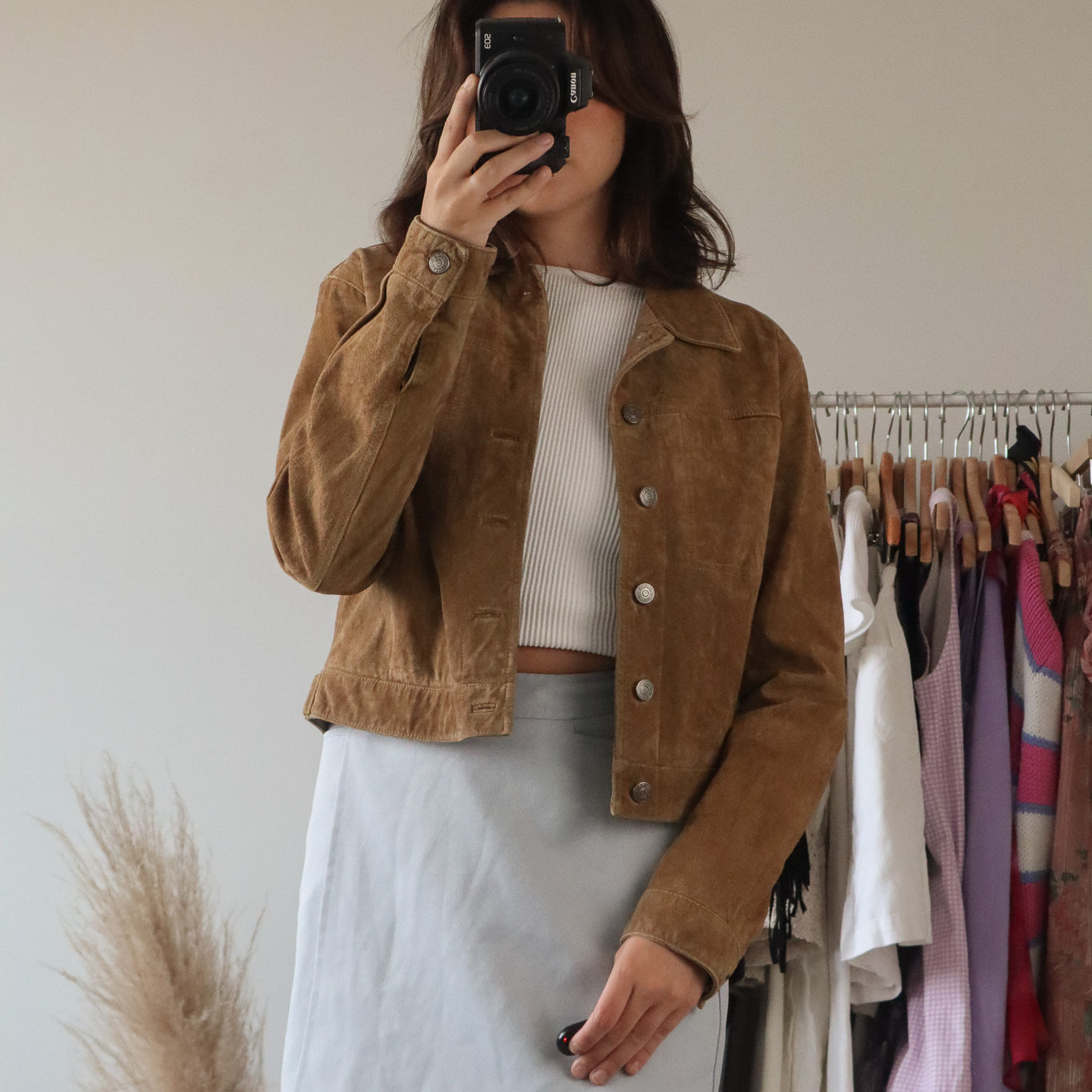 Vintage x Suede Cropped Jacket (S)
