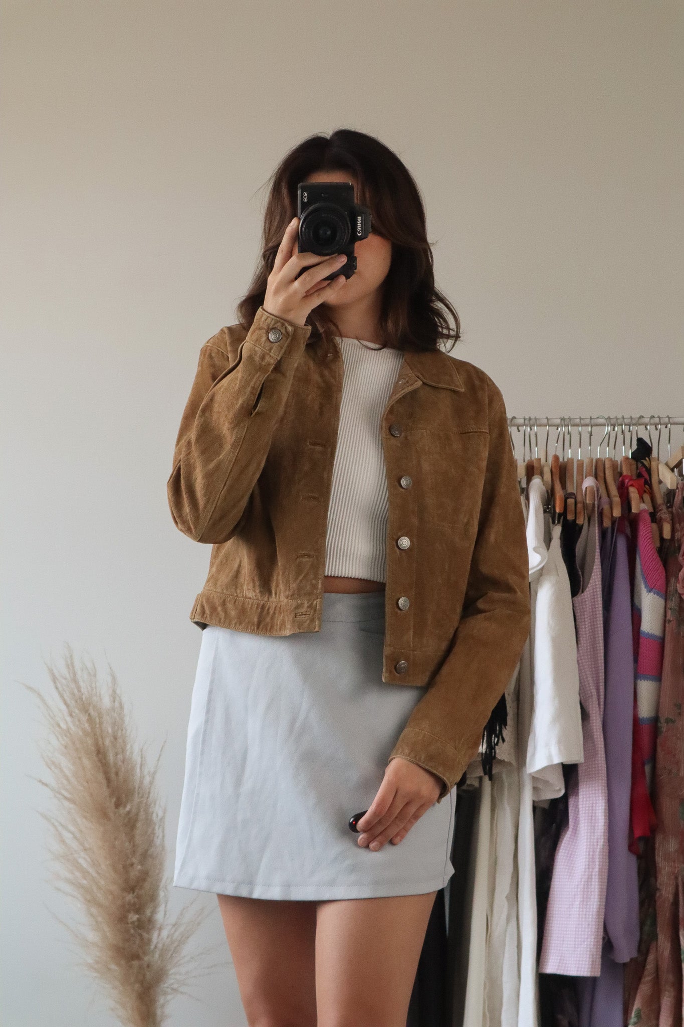 Vintage x Suede Cropped Jacket (S)