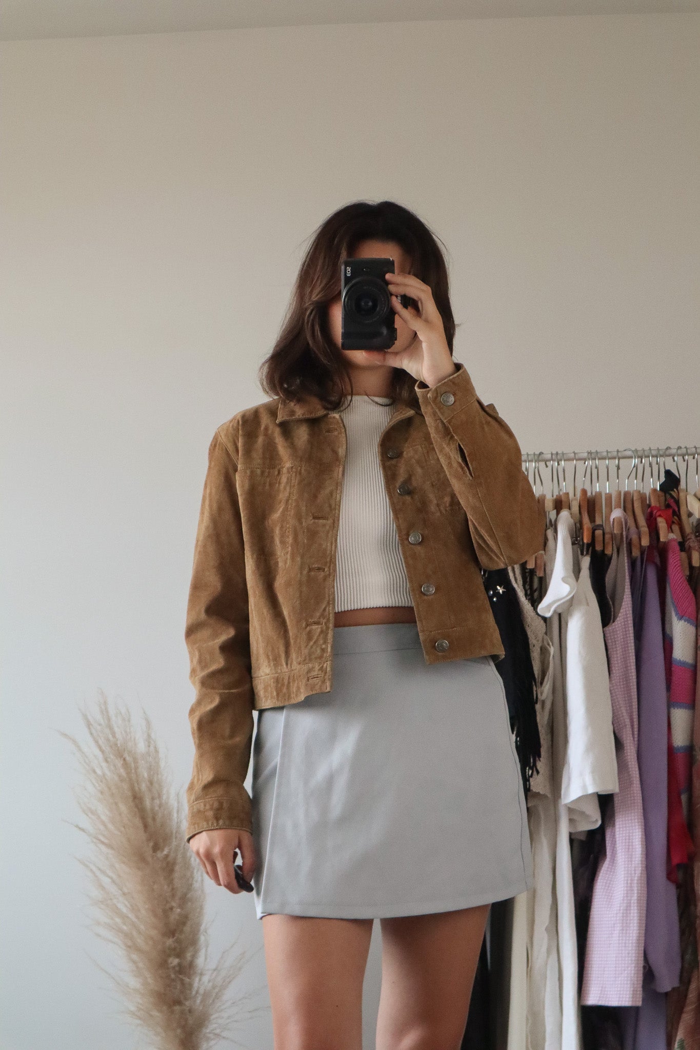 Vintage x Suede Cropped Jacket (S)
