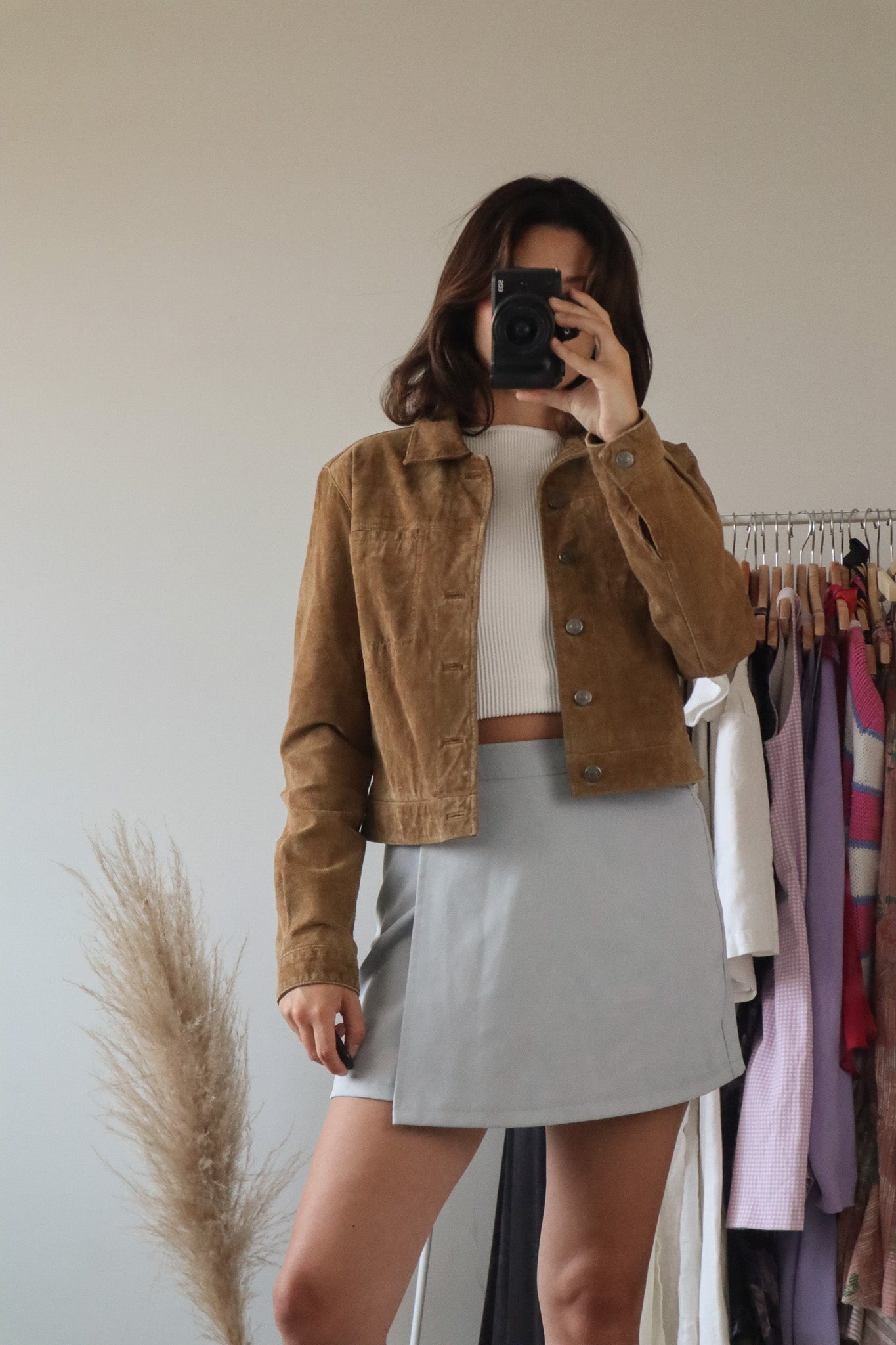 Vintage x Suede Cropped Jacket (S)