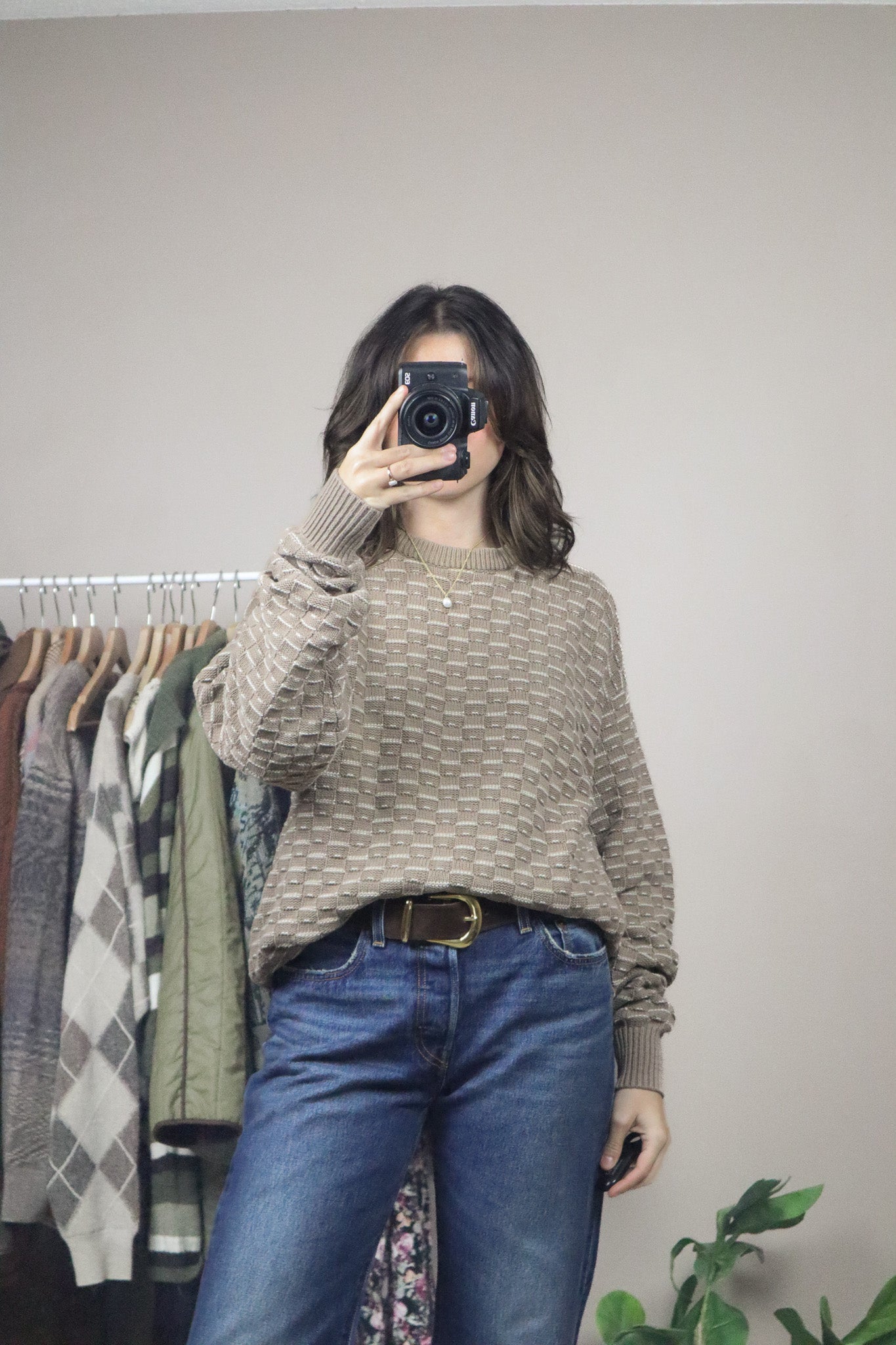 Made in USA x Vintage x Textured Knit (M)