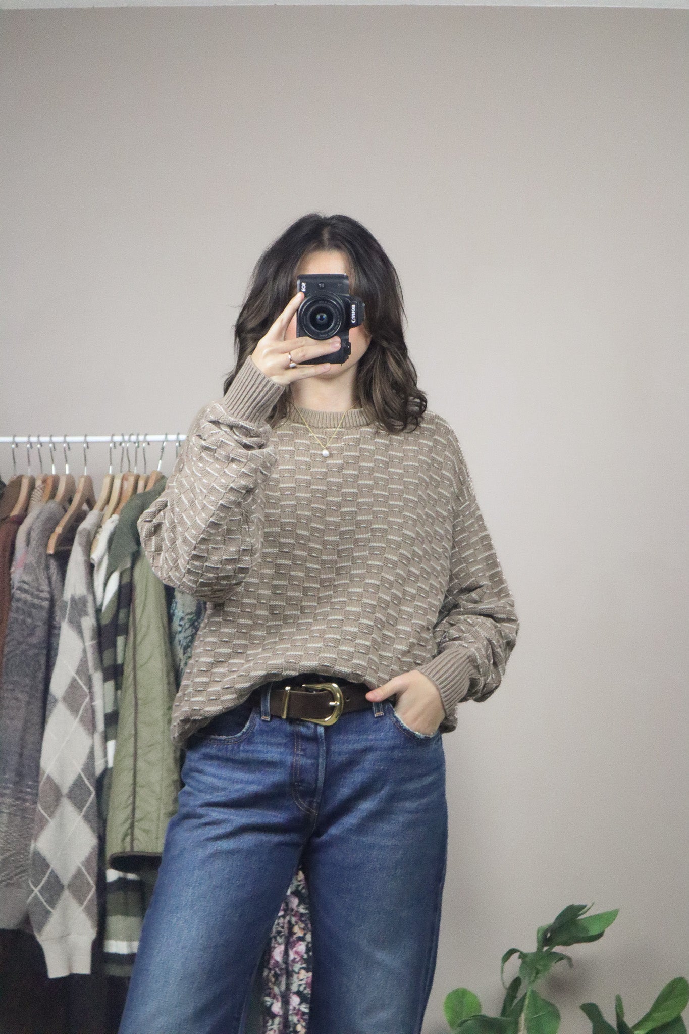 Made in USA x Vintage x Textured Knit (M)