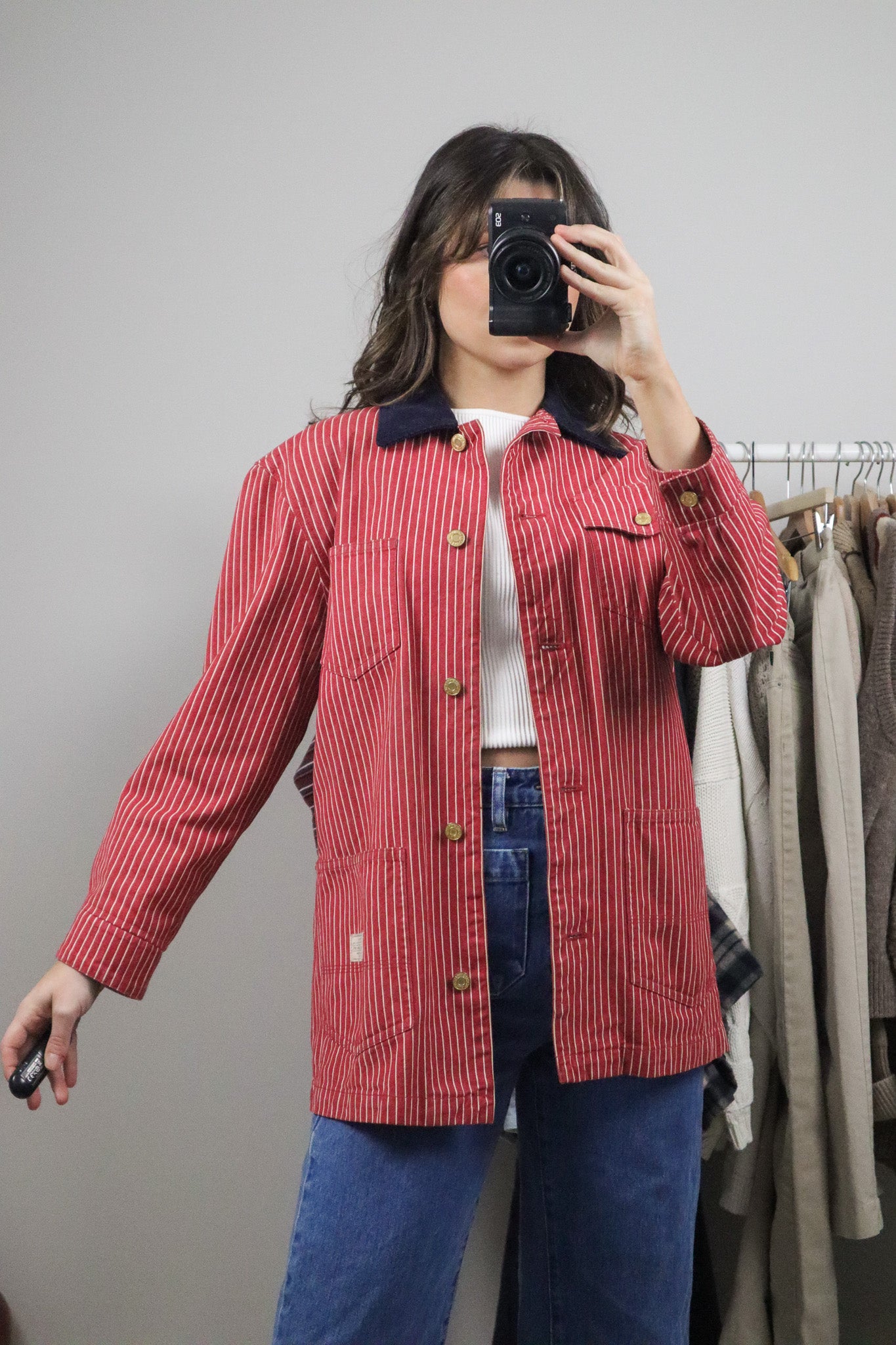 Vintage x Ralph Lauren Pinstripe Barn Jacket (S)