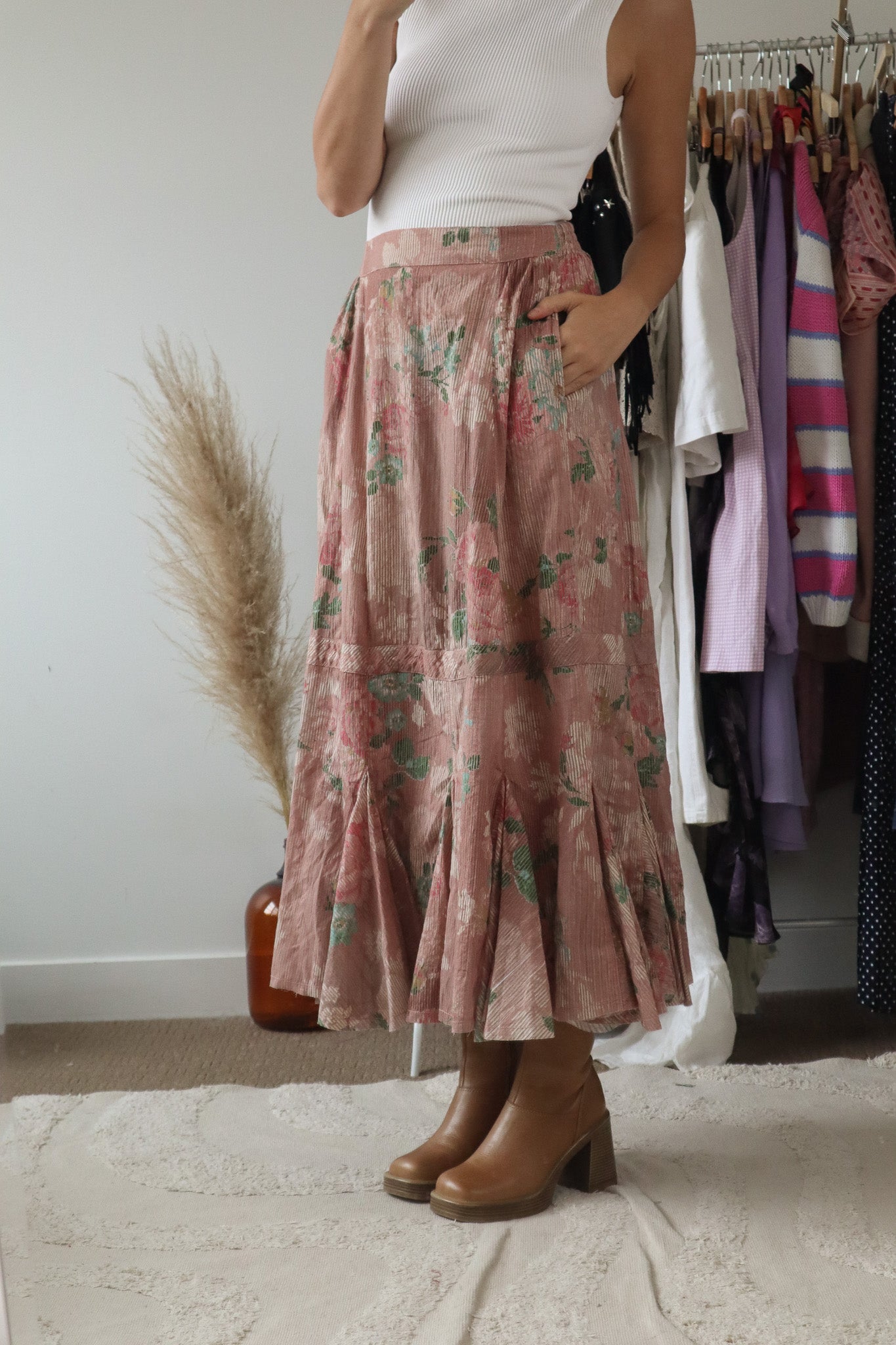 Free People x Floral Maxi Skirt (6)