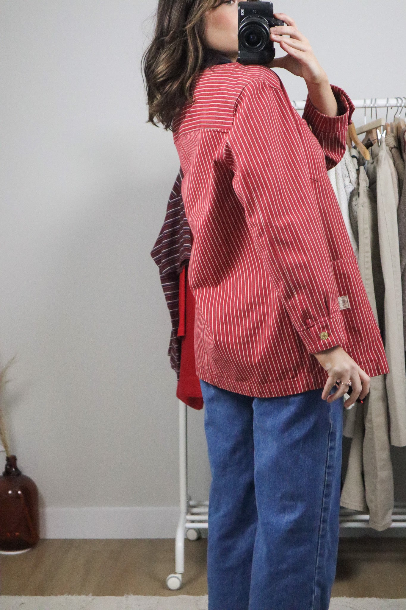 Vintage x Ralph Lauren Pinstripe Barn Jacket (S)