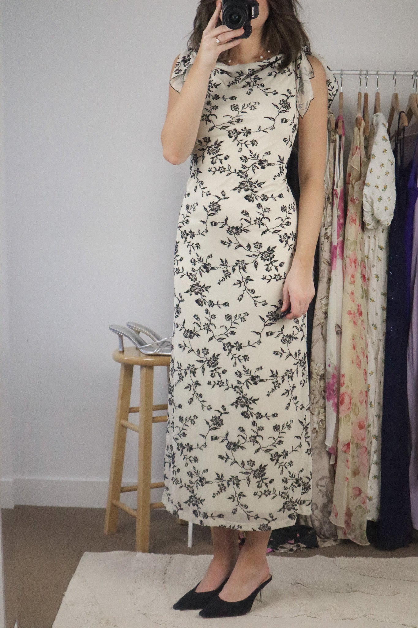 Vintage x Floral High-Neck Maxi Dress (6/8)