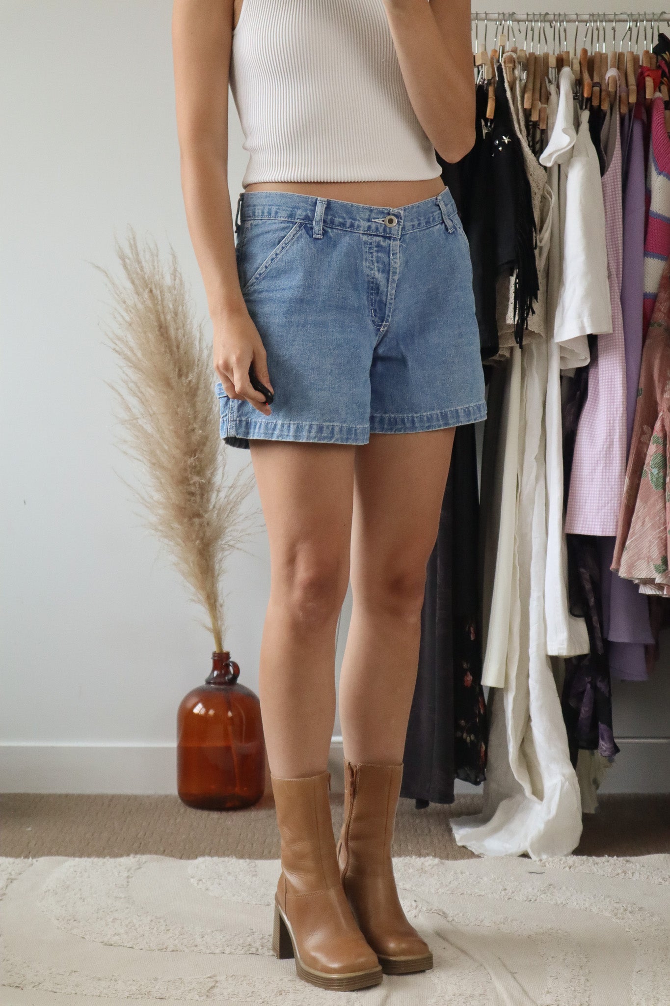Vintage x Denim Cargo Shorts (8)